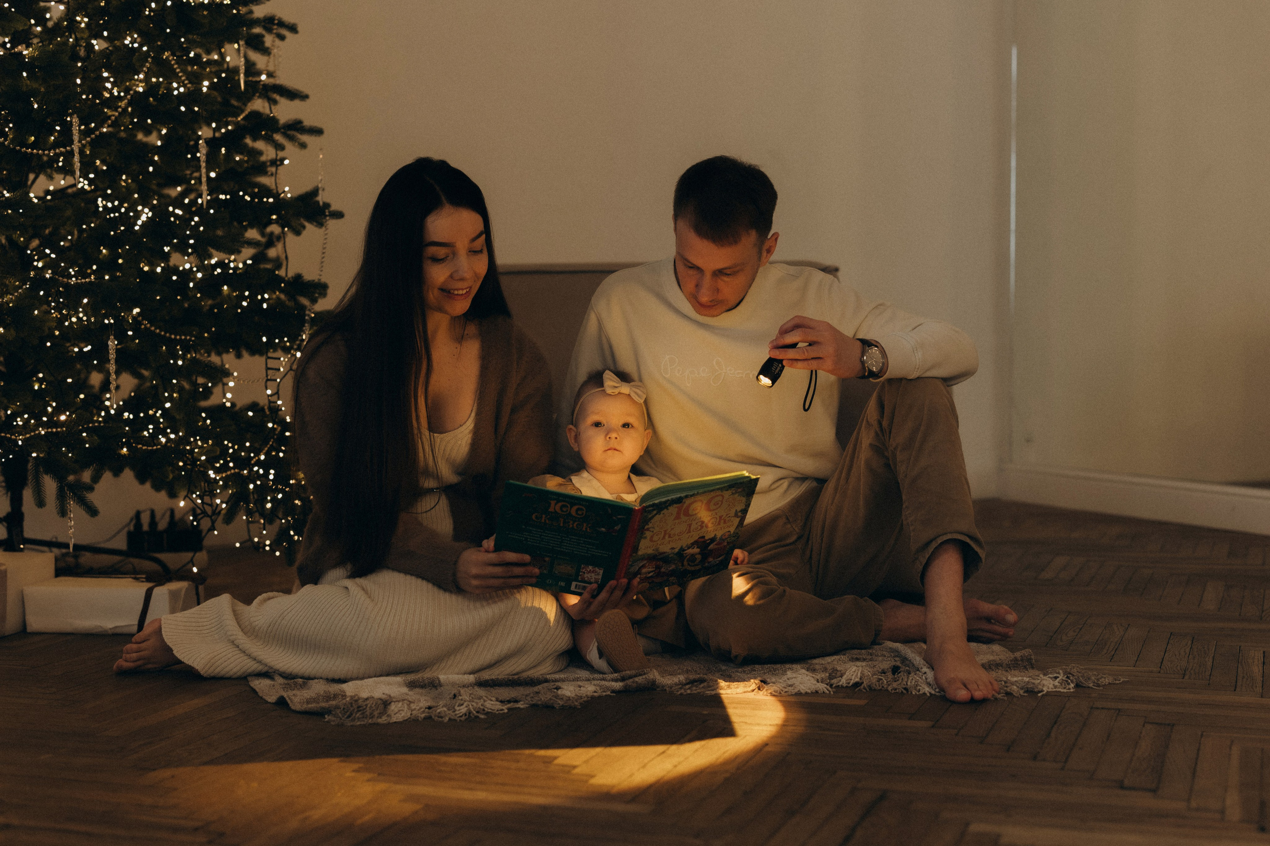 Семейная новогодняя фотосессия. Фотограф Москва Виктория-Антуанетта