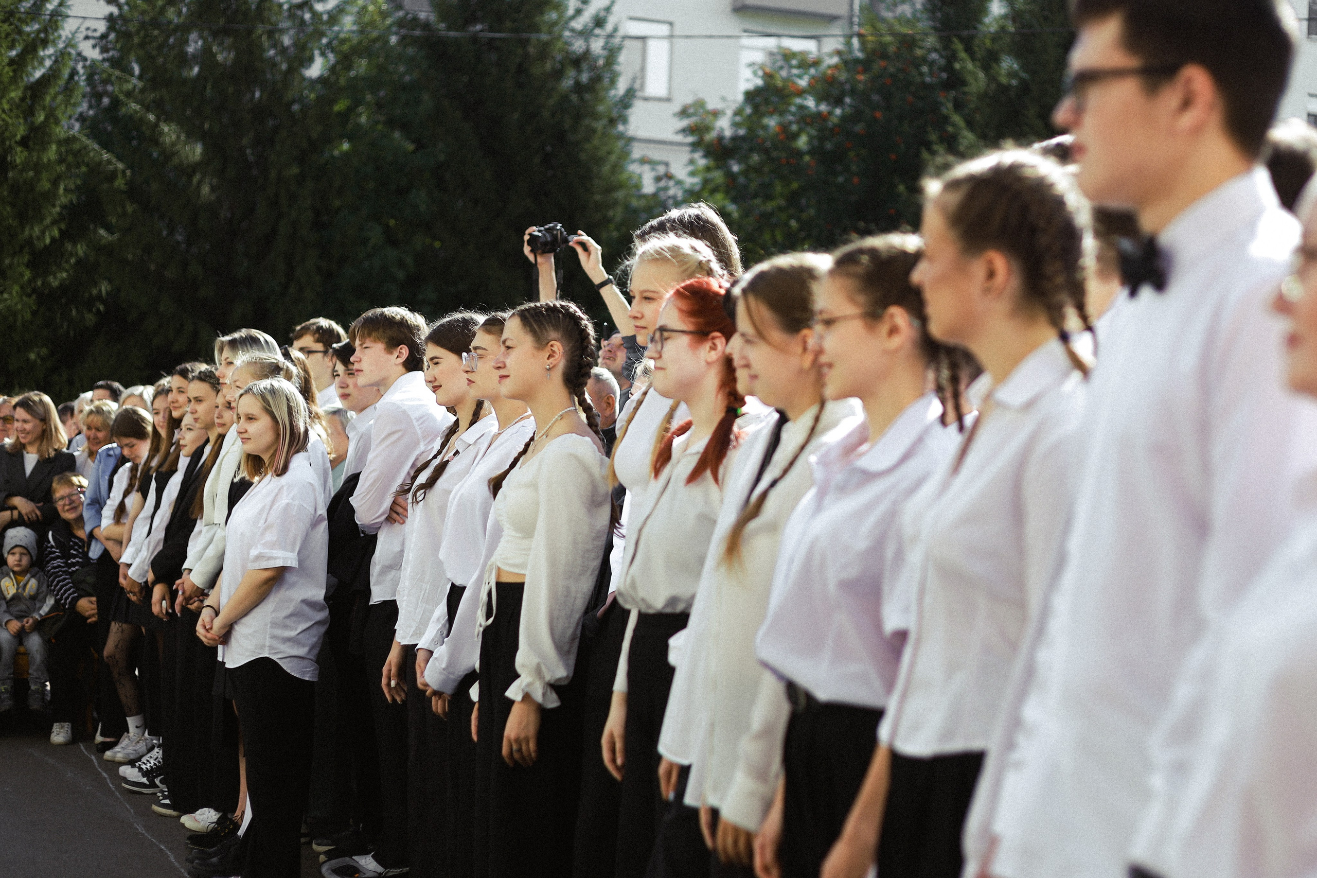 Школьная линейка Гимназии № 36. Портретный и репортажный фотограф Елизавета Рудовская|Казань