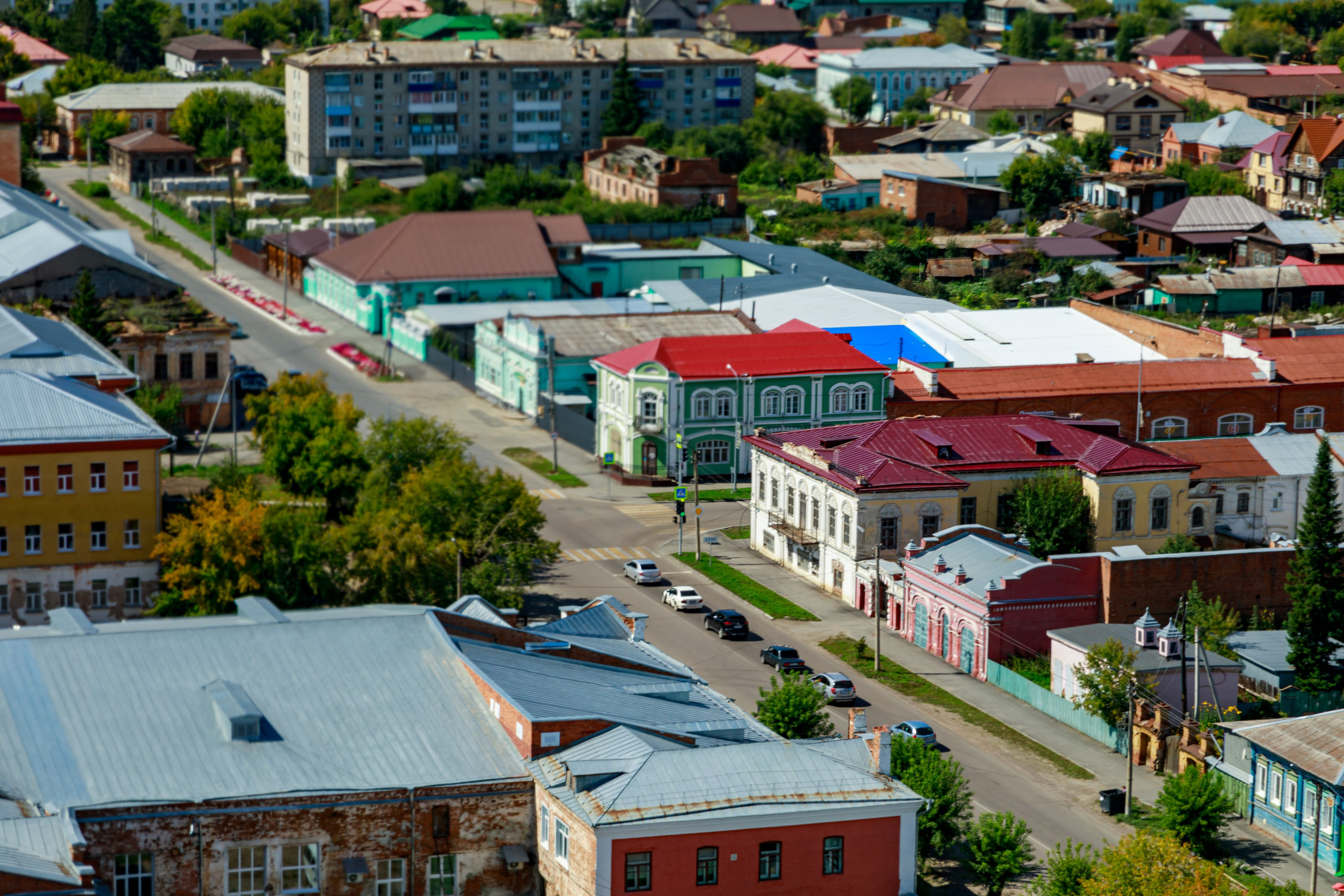 Город с высоты птичьего полёта. Фотограф Андрей Гузеев