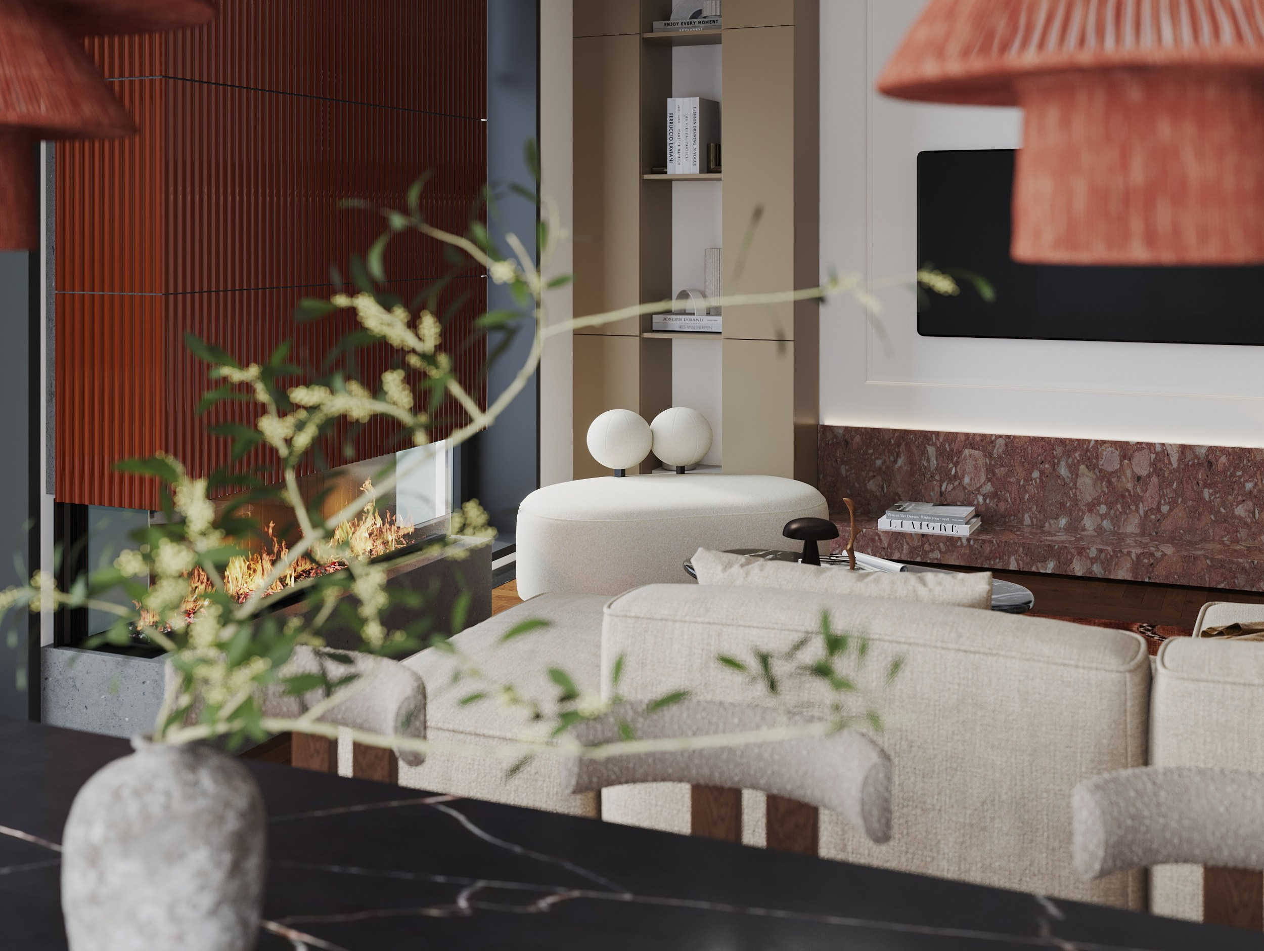 Визуализация кухни-гостиной. Интерьерный 3Д Визуализатор Маргарита Оберемко