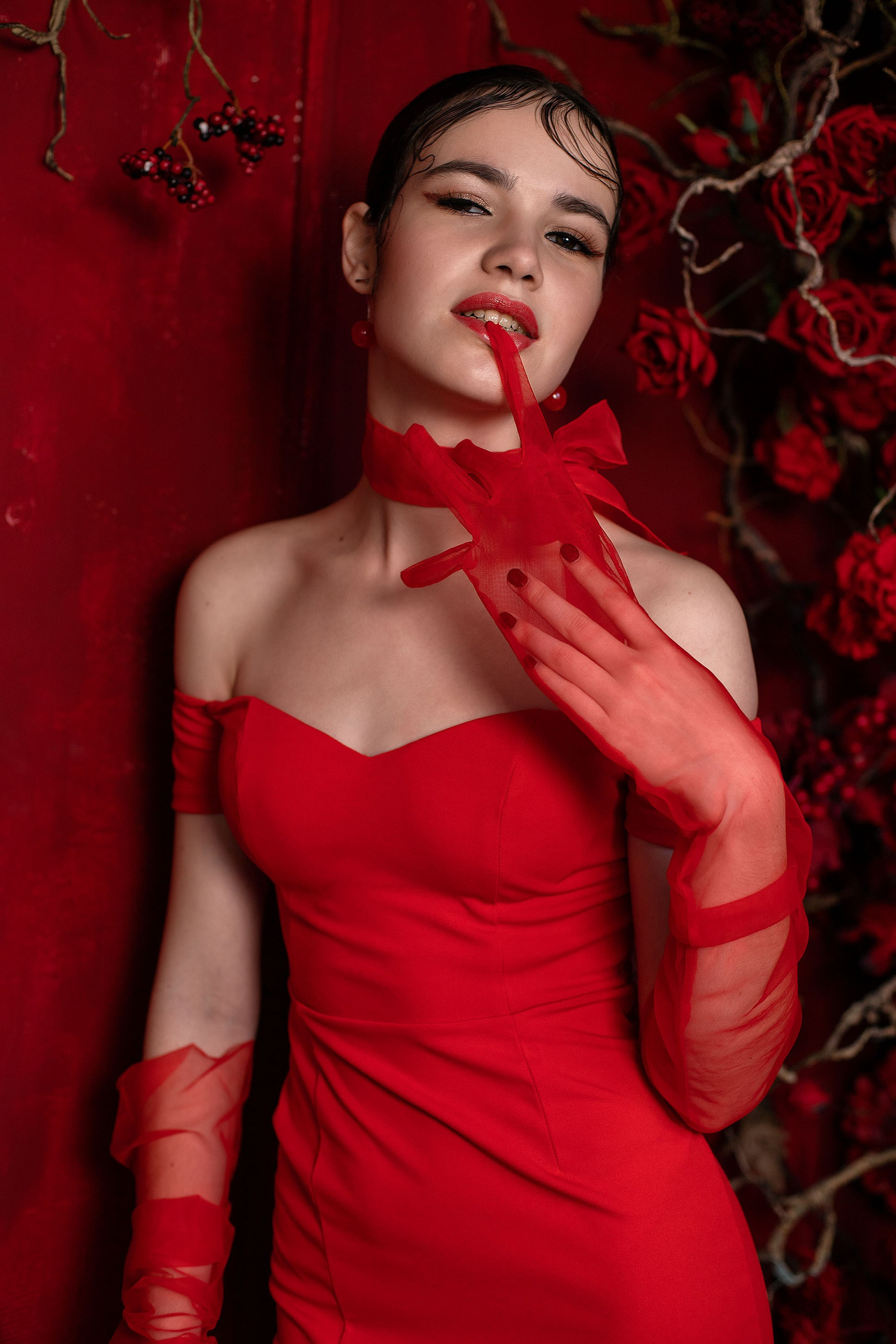 Фотопроект «Ledy in red». Женский и портретный фотограф Мила Прошина. Краснодаар