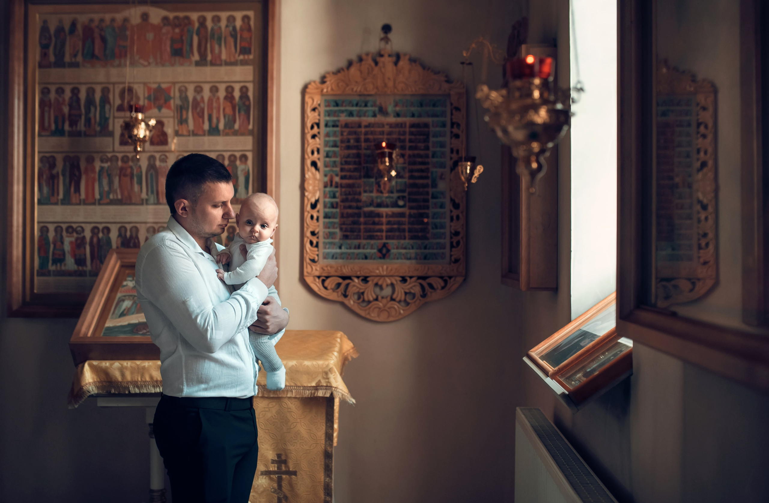 Таинство Крещения Крестовоздвиженский храм. Семейный фотограф Олеся Батурина Рязань