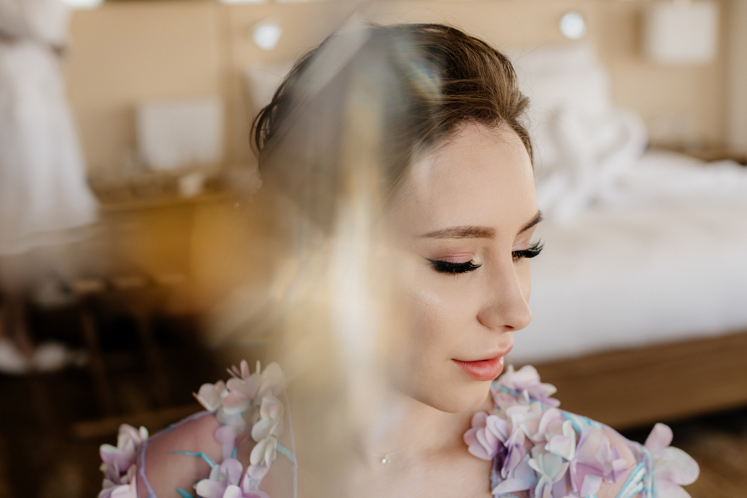 фотосъёмка утро невесты в отеле radisson в Москве