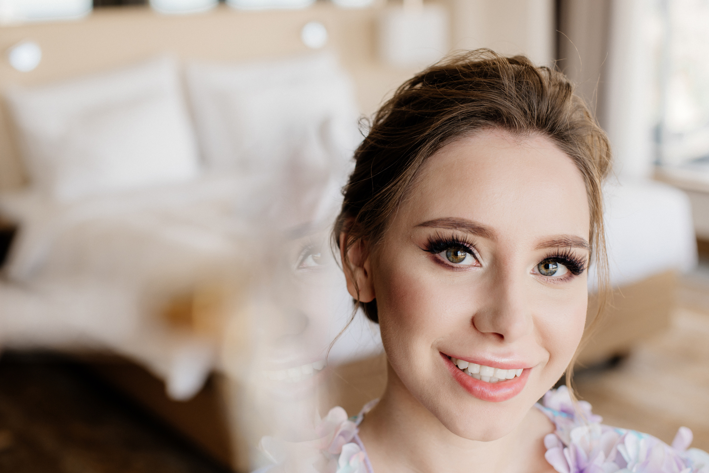 фотосъёмка утро невесты в отеле radisson в Москве