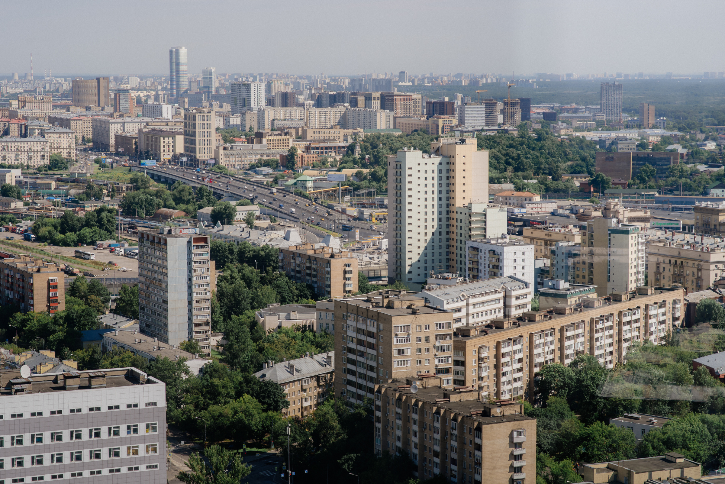 вид из свадебного номера отеля radisson в Москве