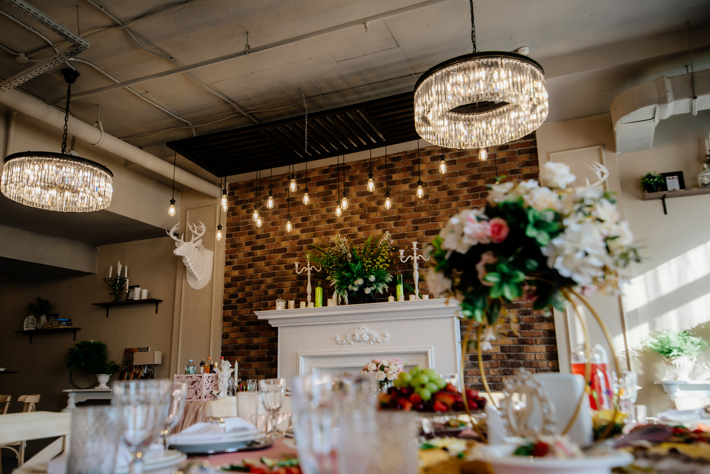 фотосъёмка и видеосъёмка свадебного банкета ya cafe на новодмитровской