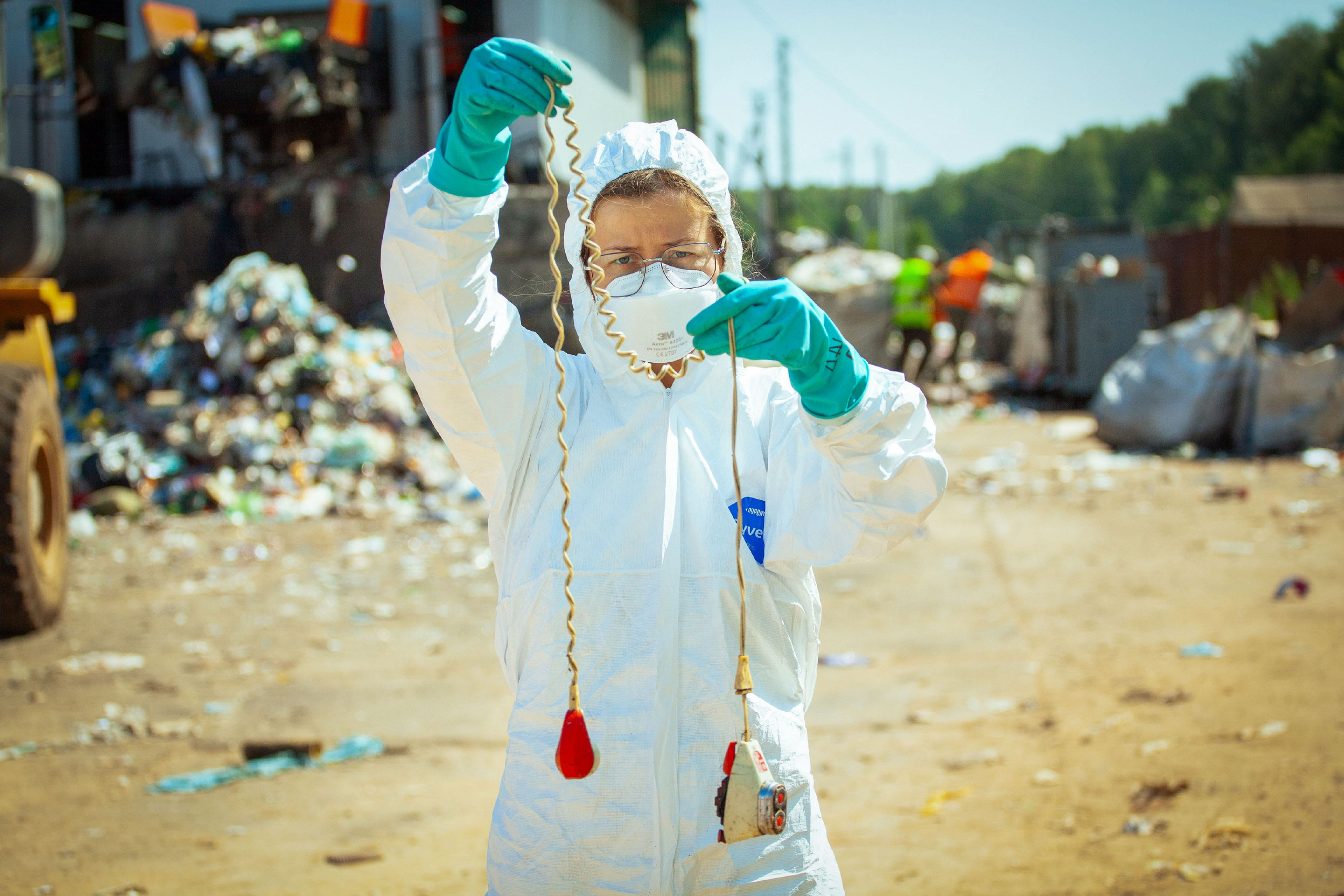Анализ ижевского полигона ТБО [10-11 августа 2021 г.]. Фотограф Виноградов Константин