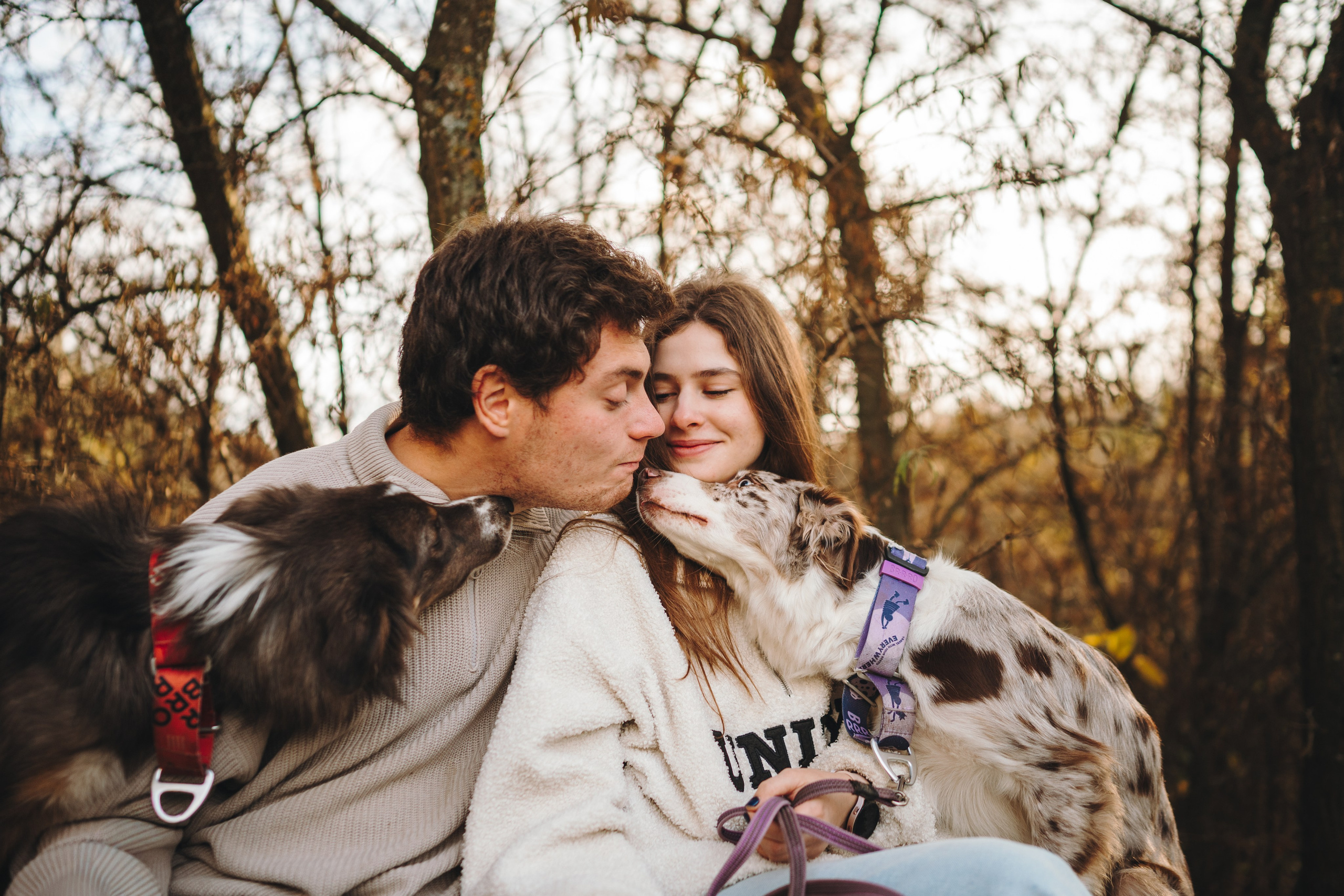 Настя, Максим, Орео и Норд. Семейный фотограф анималист Ананьева Мария — Москва