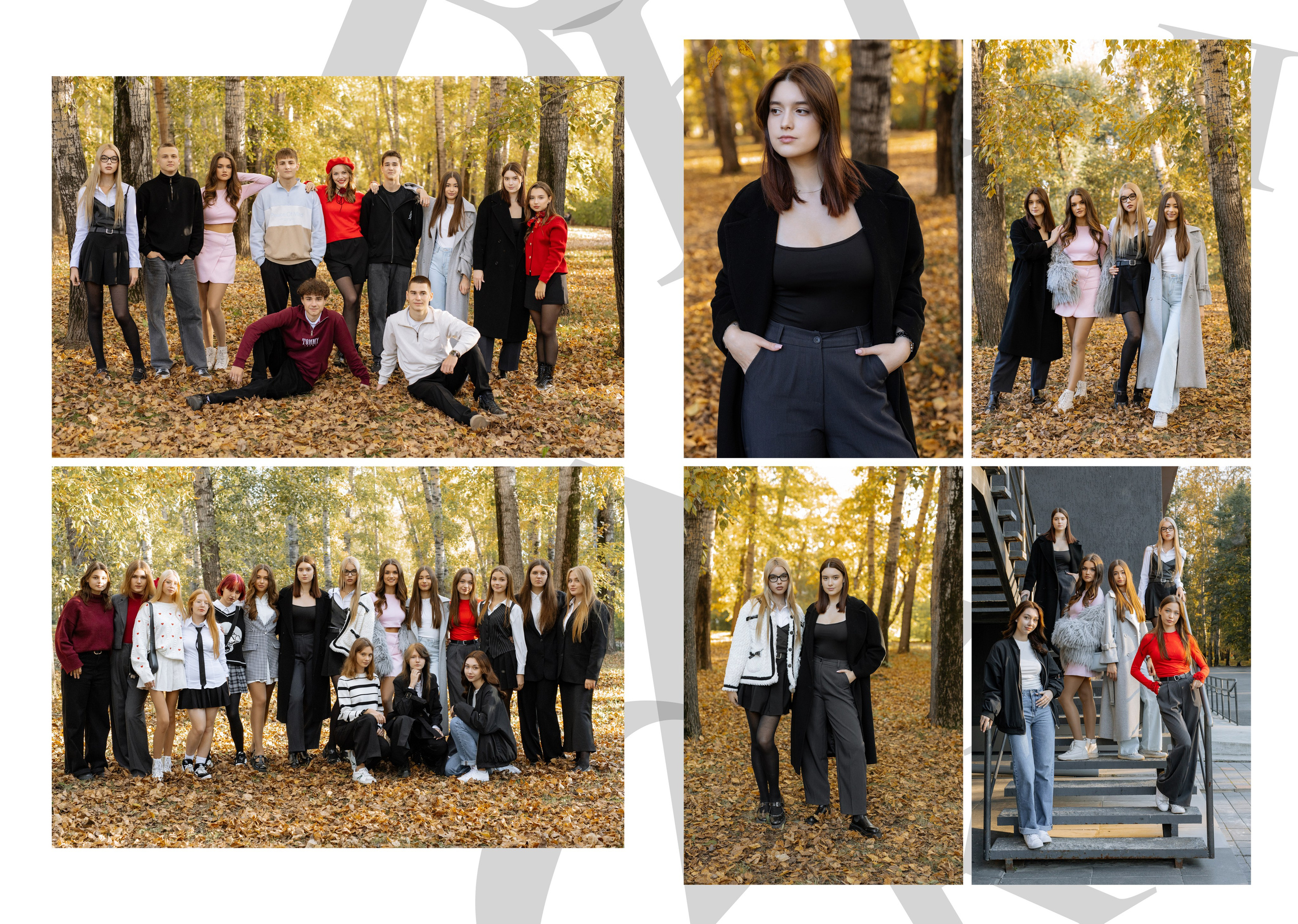 Альбом для 11 класса на 6 разворотов с учителями (3900) Индивидуальный. Proklassnoephoto