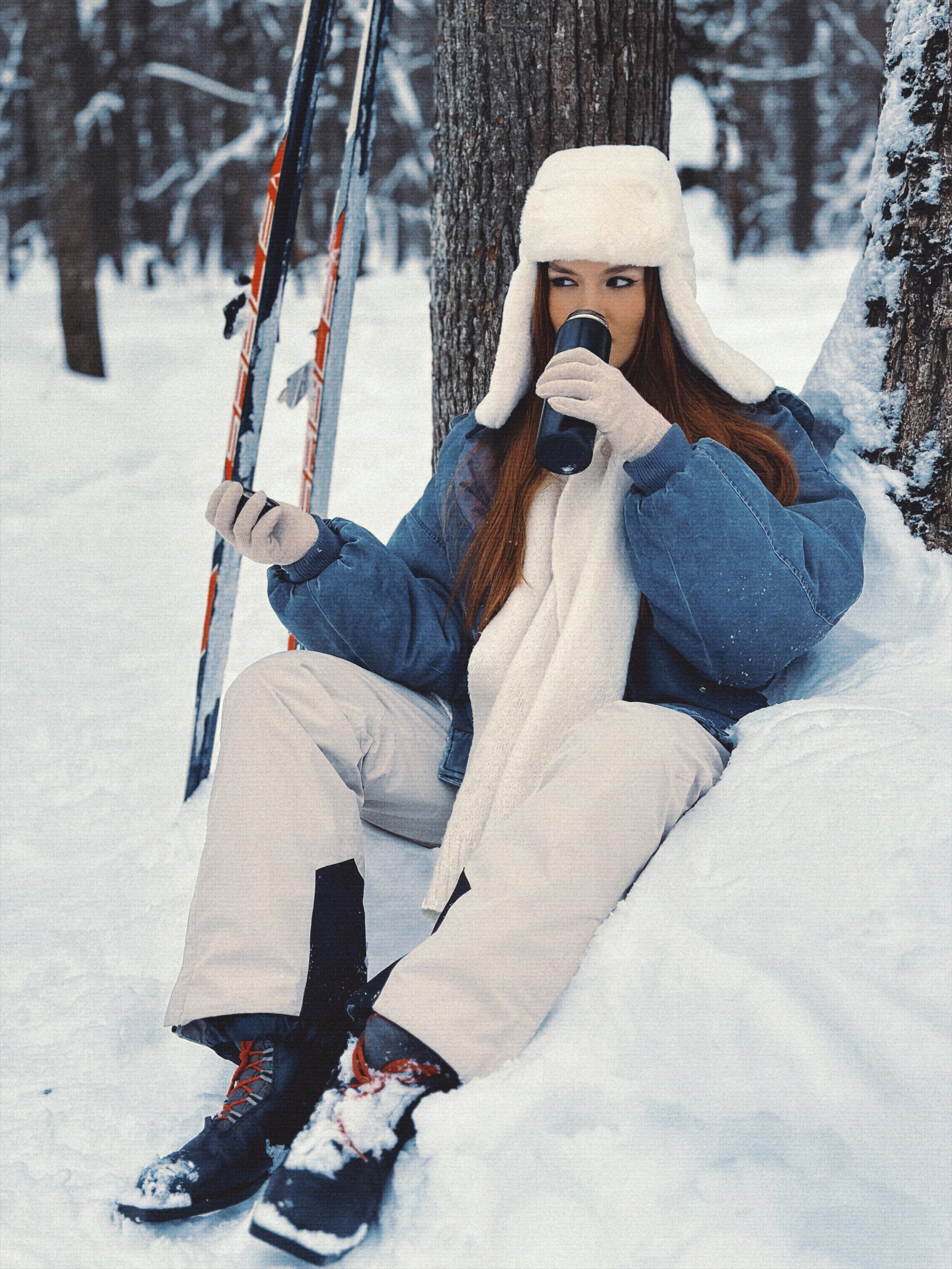 Лыжная ретро история. Чувственный мобильный фотограф в Казани и Сочи Дьяченко Дарья