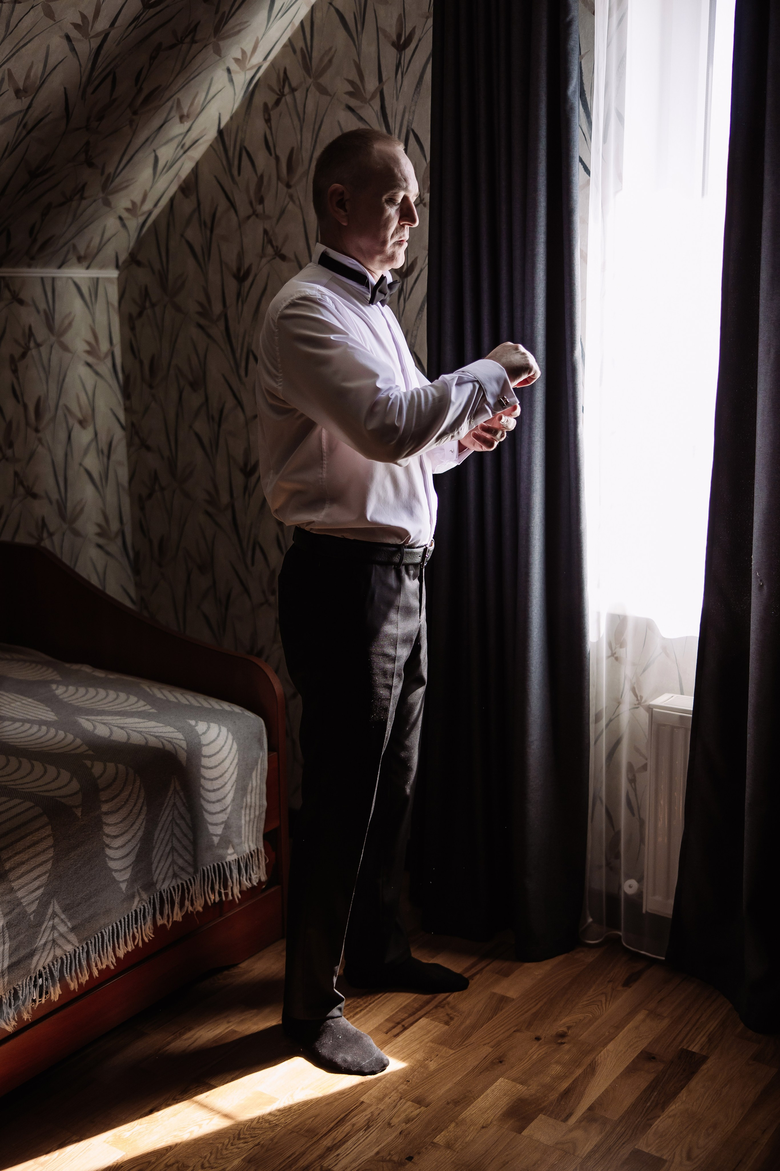 Утренние сборы жениха