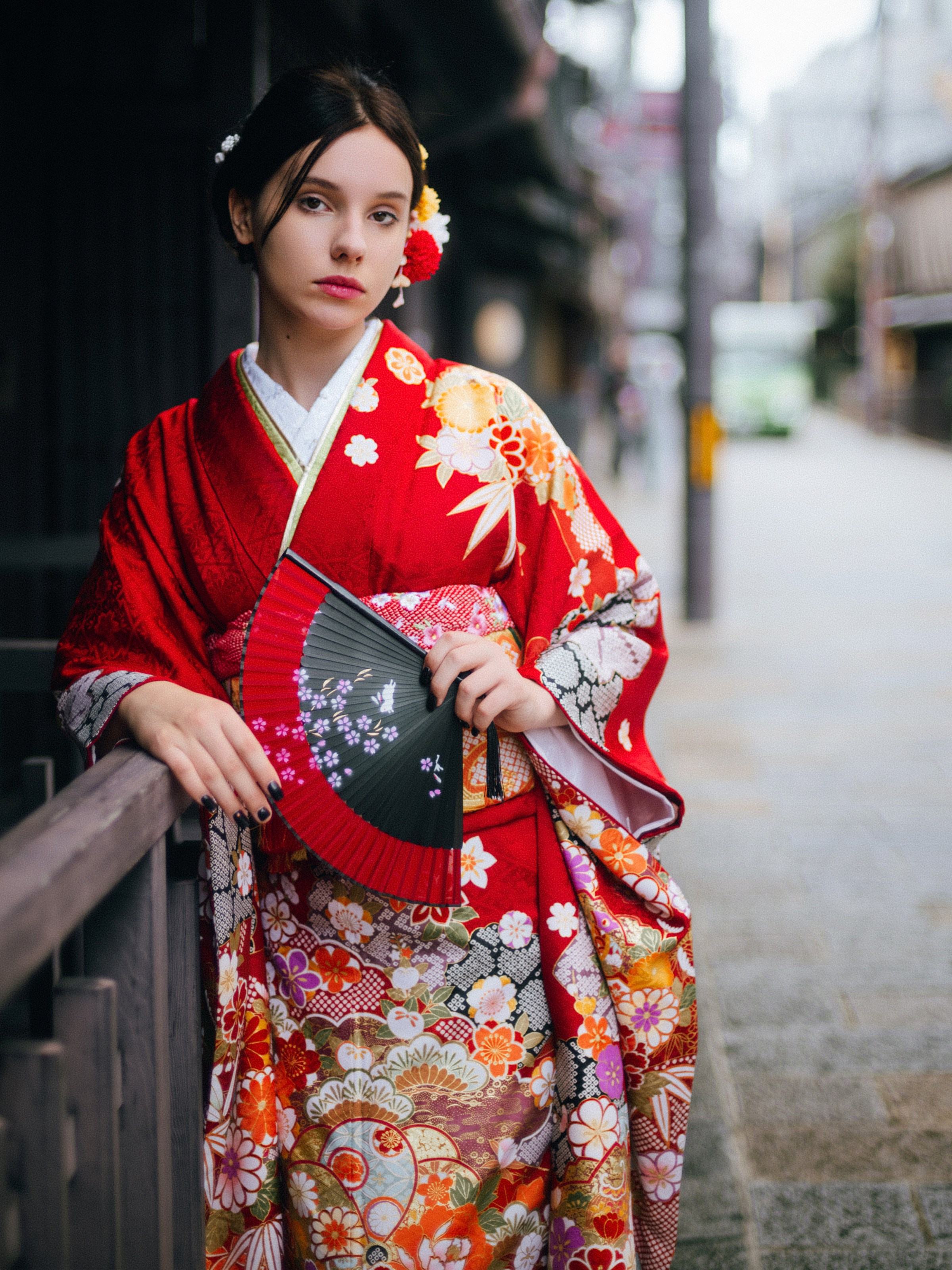 Kimono photoshoot in Kyoto. Photographer in Tokyo Anatolii Ozarto