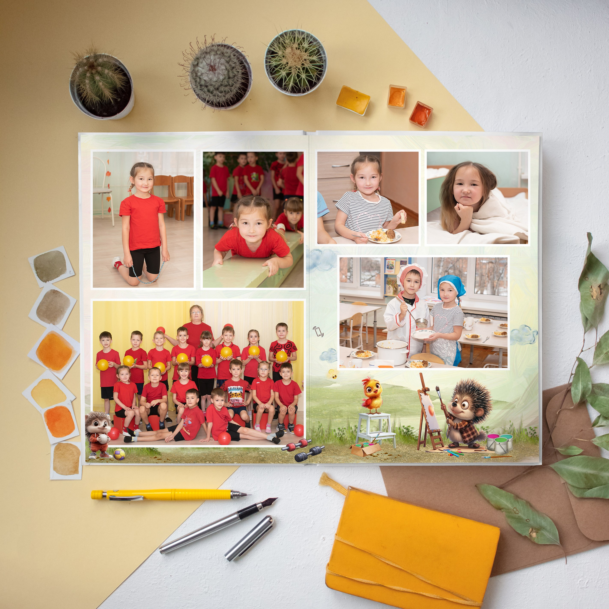 ДС 4 разворота. Выпускные альбомы Юрга — Фотограф Светлана Тихонова