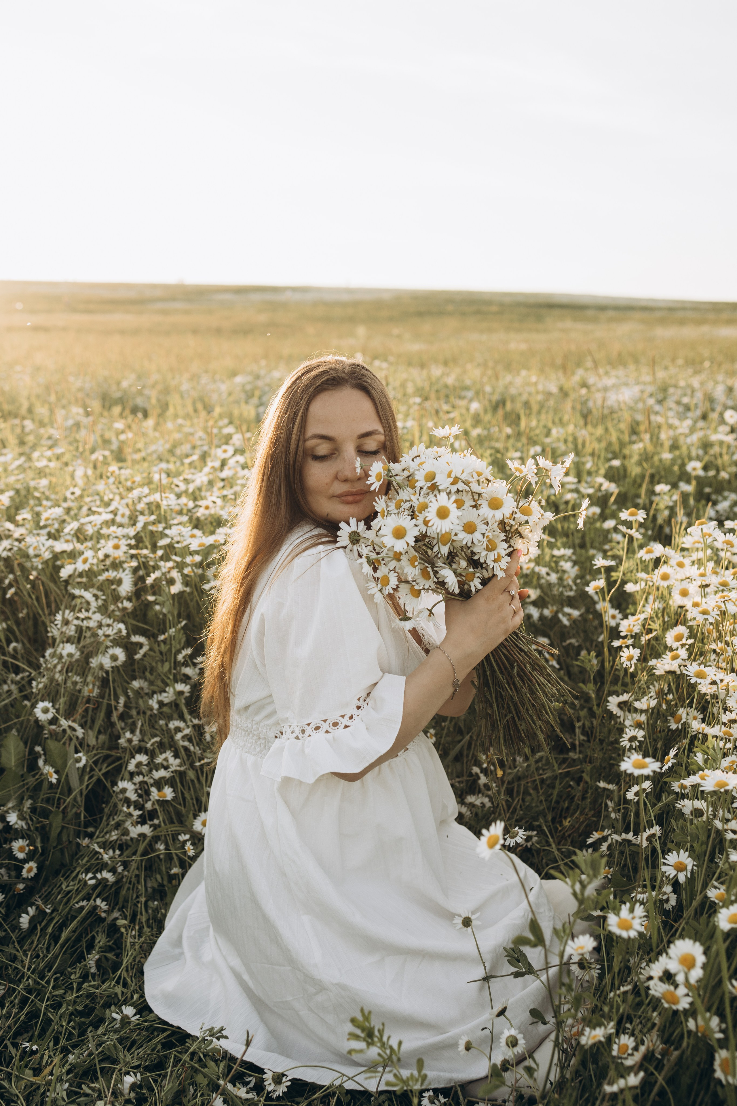 Маша и ромашки. Семейный фотограф в Москве Виктория Ястребинская