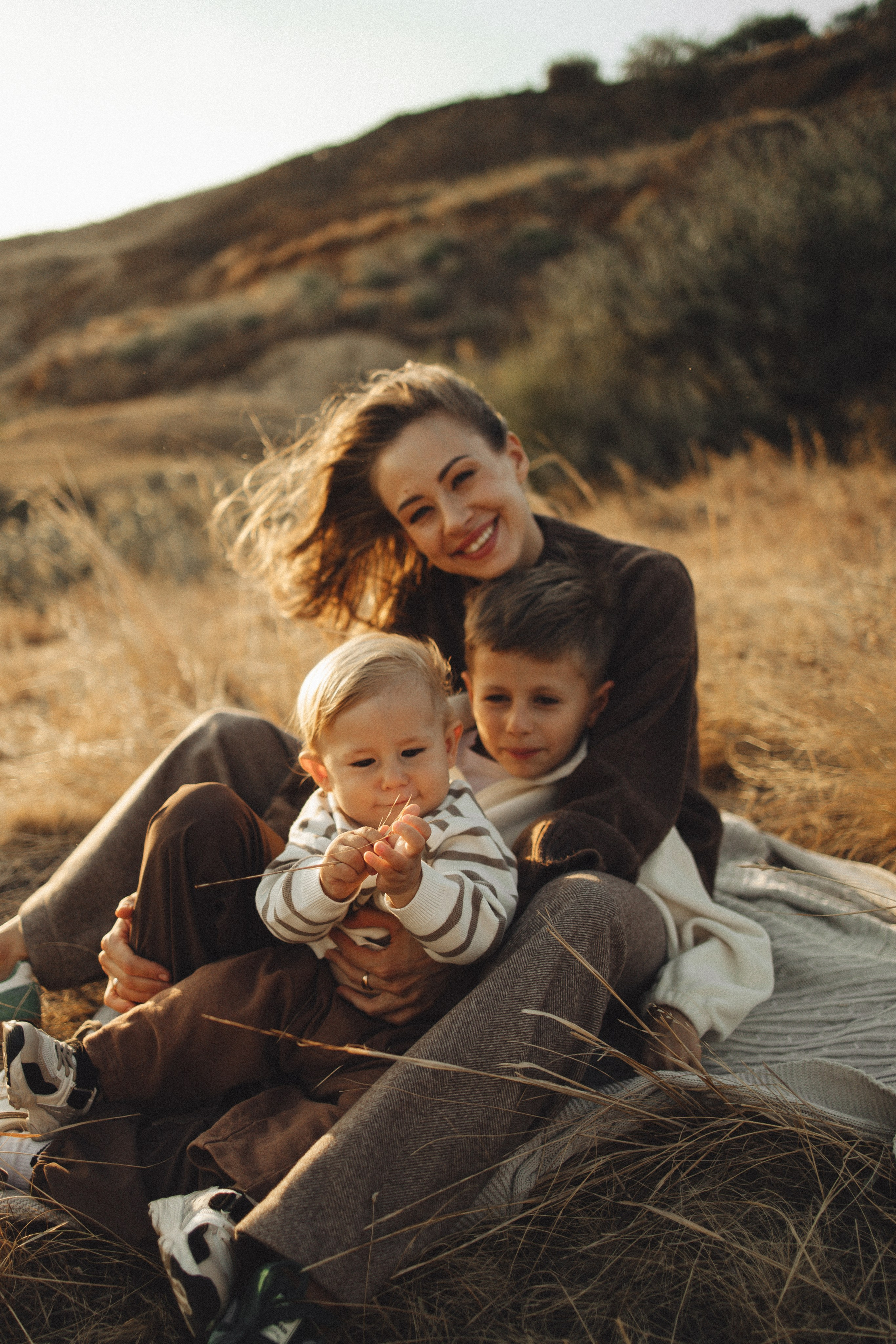Семейная история, закат в Мержаново. Семейный и детский фотограф, таганрог, ростов-на-дону