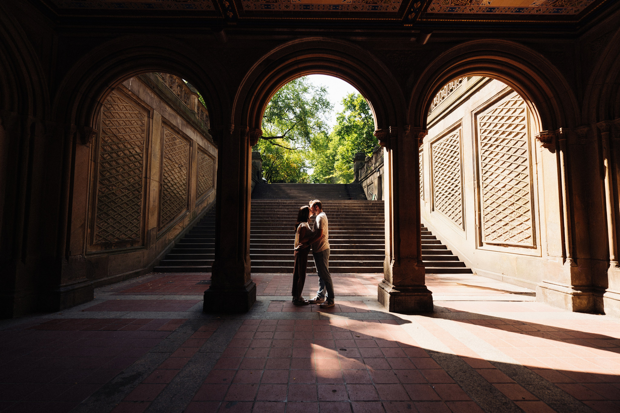 Engagement central park. New York photographer RINAT SHAHMETOV in New York city