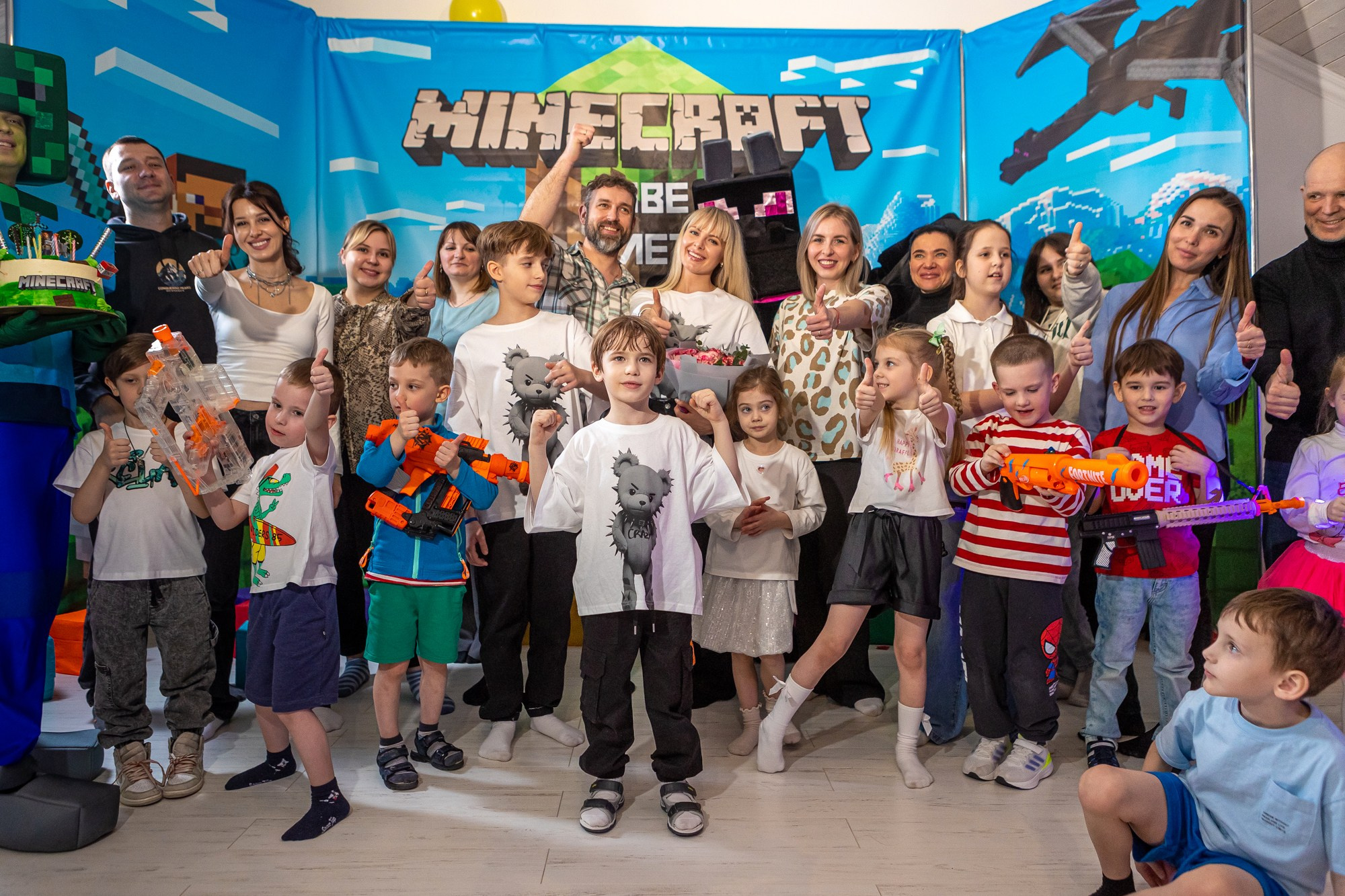 День Рождения Вовы в стиле майкрафт. Фотограф в Оренбурге. Профессиональный фотограф