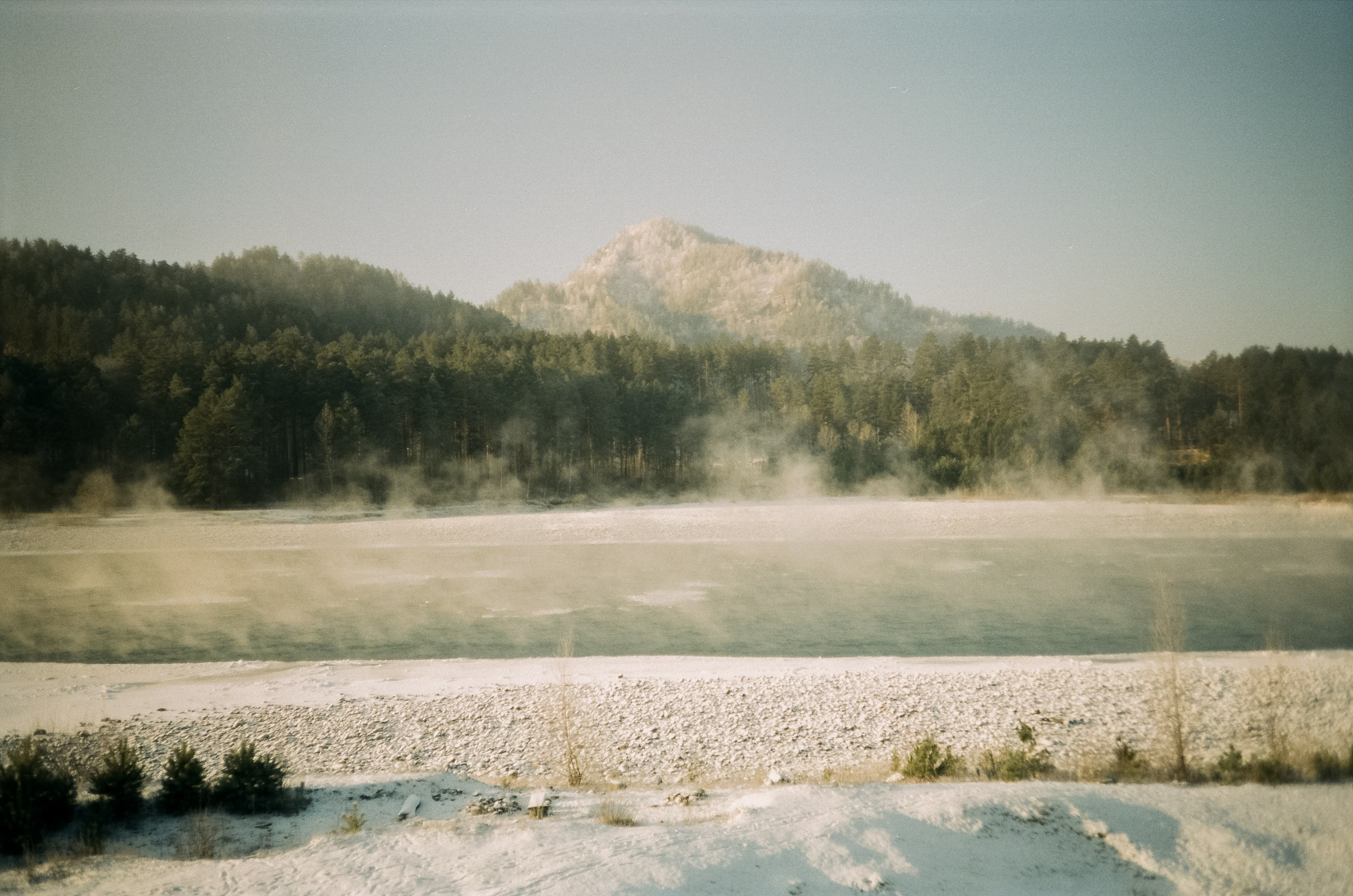 Бережок первый день, мост Бирюзовая Катунь / 10 декабря 2023 года (-25