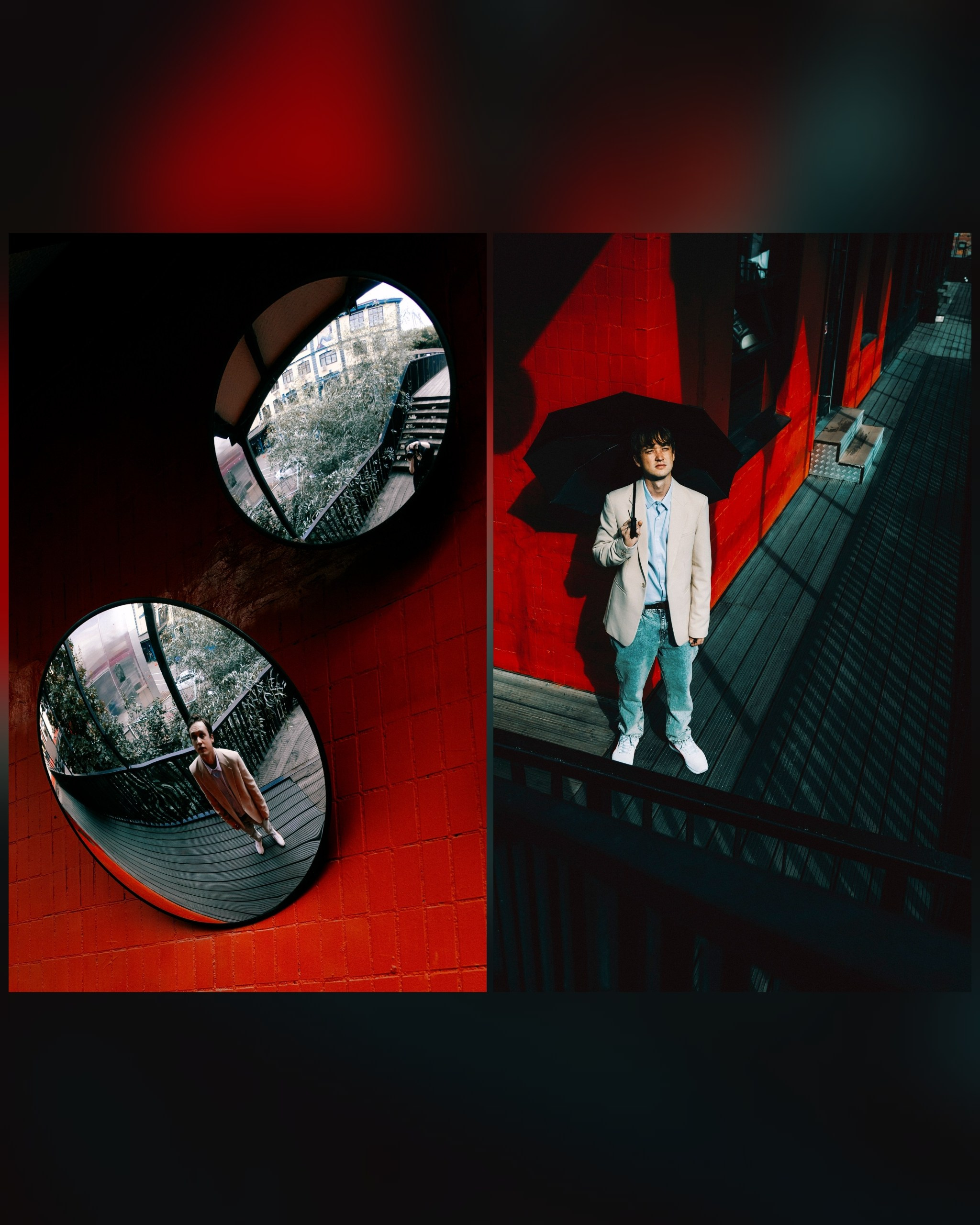 фото парня с зонтом 