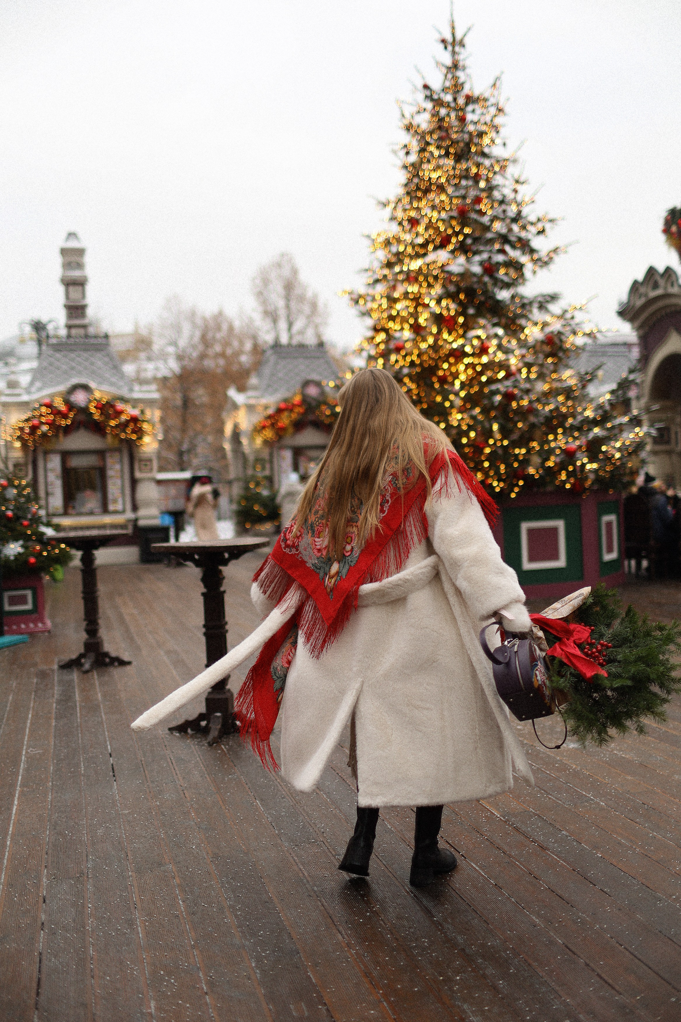 Новогодняя фотосессия на Гум Ярмарке. Фотограф Владимир Москва