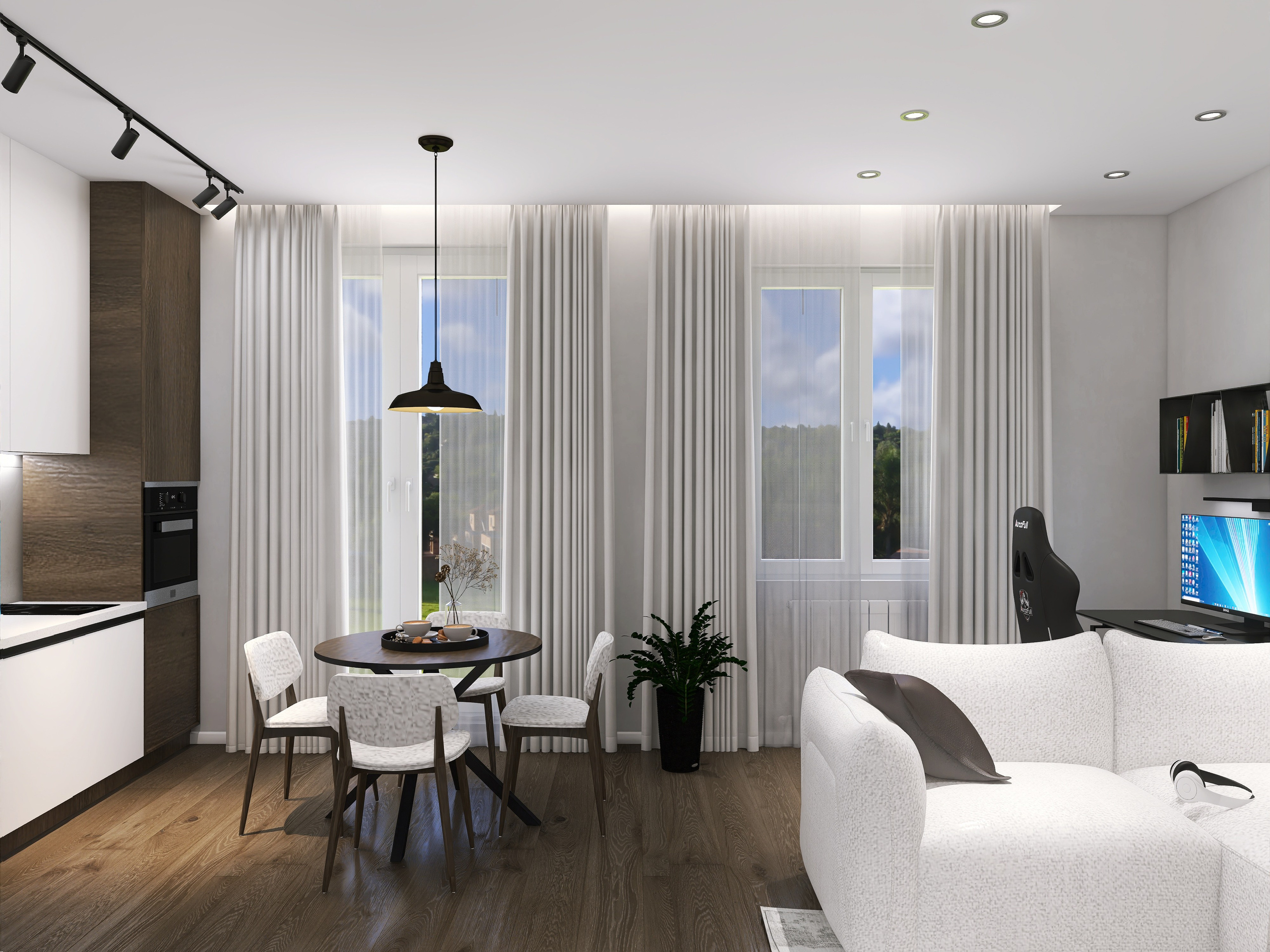 КП Green Park. Площадь 60 кв. м. Дизайнер интерьера в Новосибирске_Елена Сергеева