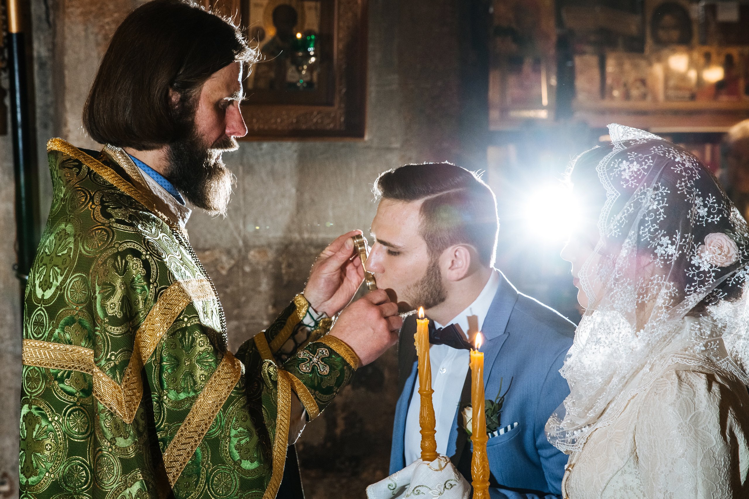 Венчание в соборе 14 века. город Москва. Свадебный и семейный фотограф Ксения Ржевская (Митрохина)