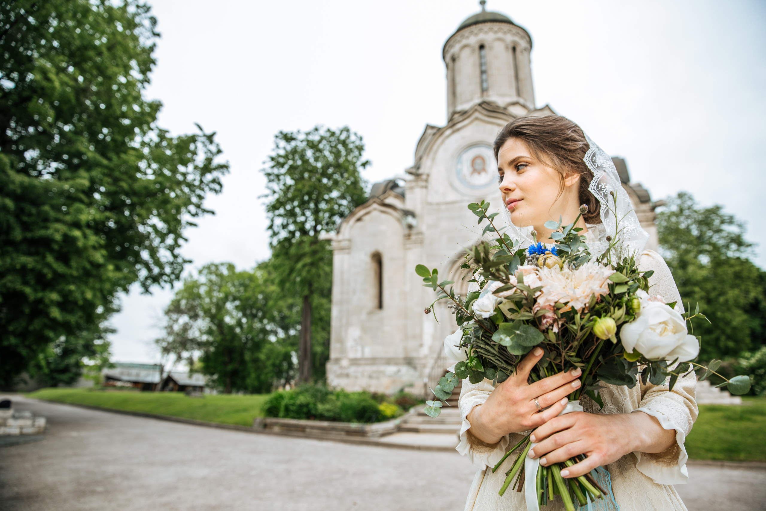 Венчание в соборе 14 века. город Москва. Свадебный и семейный фотограф Ксения Ржевская (Митрохина)
