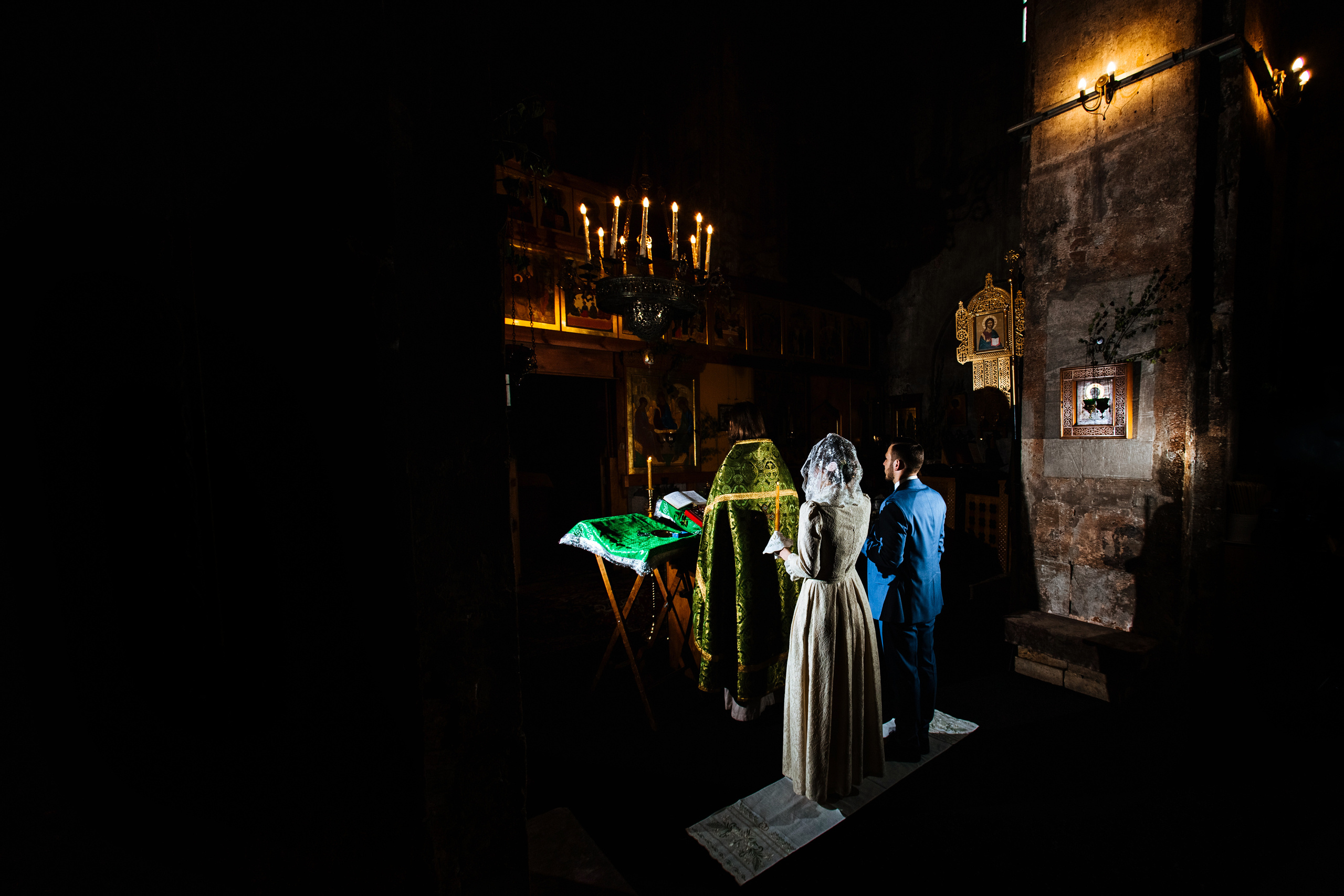 Венчание в соборе 14 века. город Москва. Свадебный и семейный фотограф Ксения Ржевская (Митрохина)