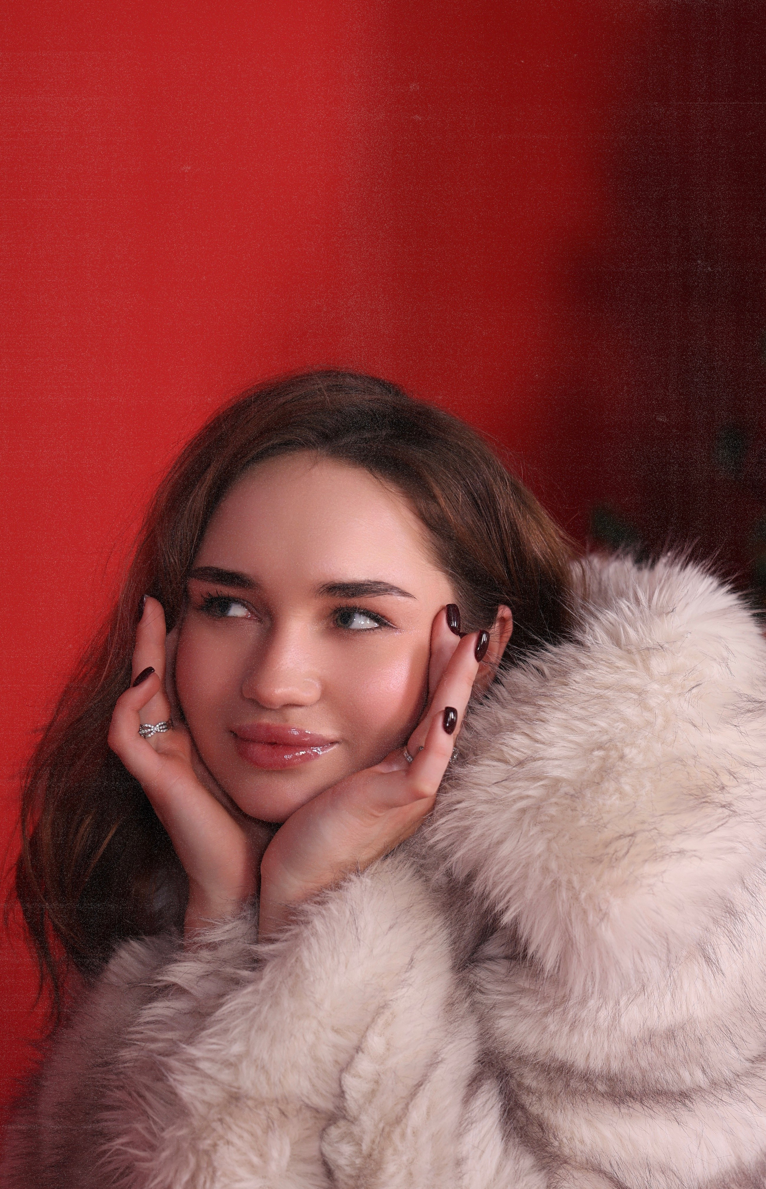 Новый год (красный фон). Фотограф фотосалон SO! photo&video город Находка Приморский край