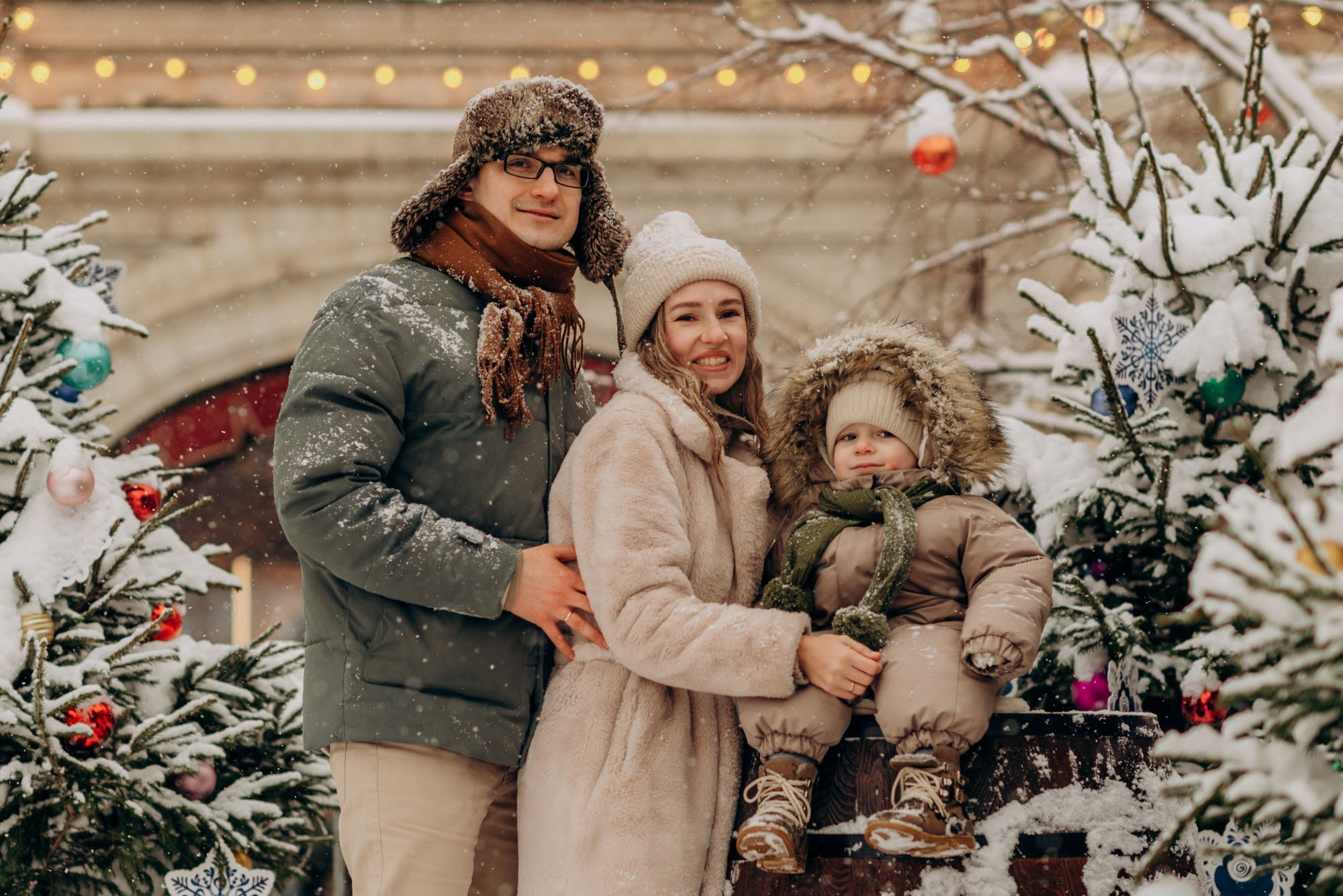 Новогодние фотосессии в центре Москвы. Семейный фотограф в Домодедово и Москве Елена Пичугина