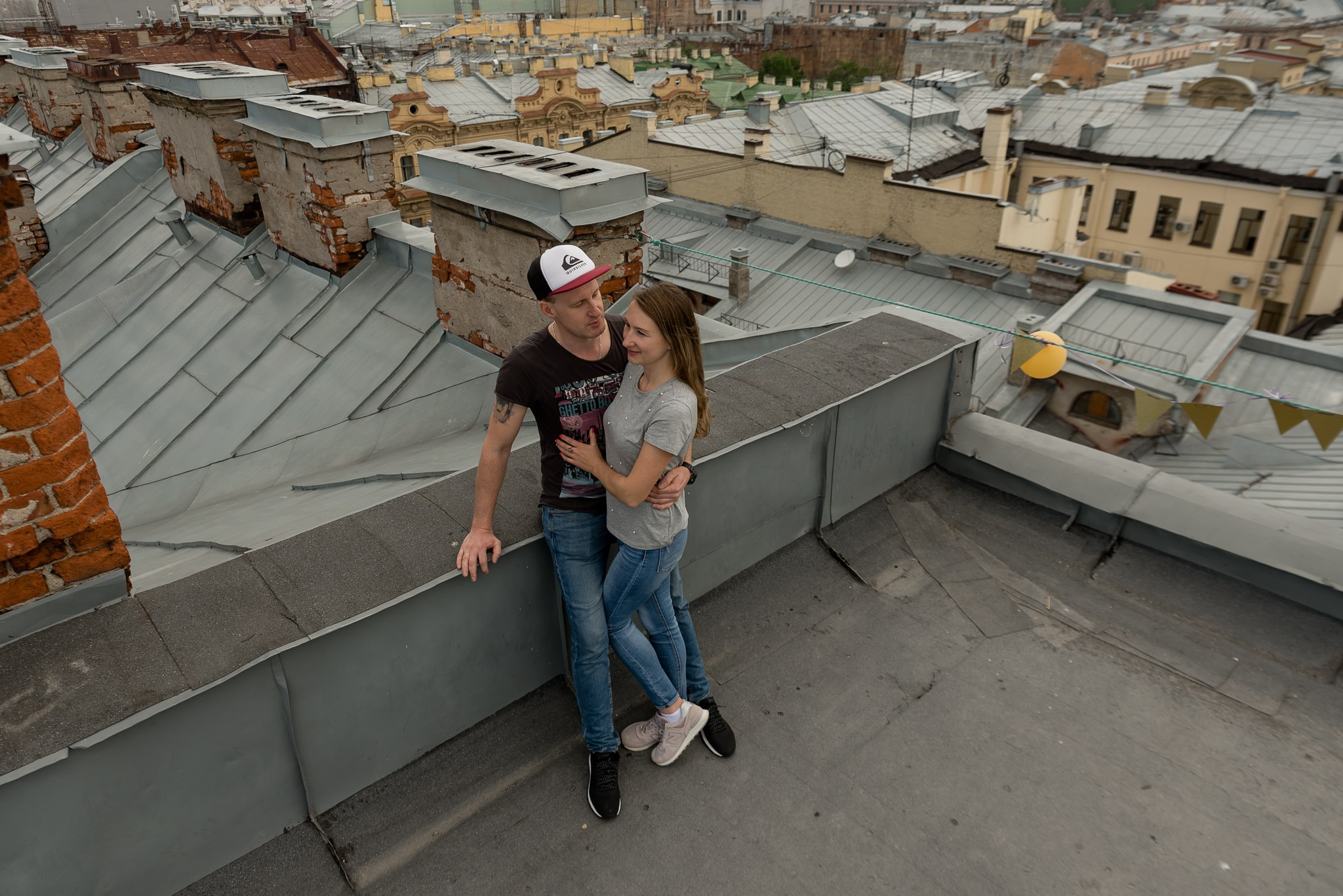 Крыша у Исаакиевского собора. Свадебный и семейный фотограф из Санкт-Петербурга Климов Анатолий