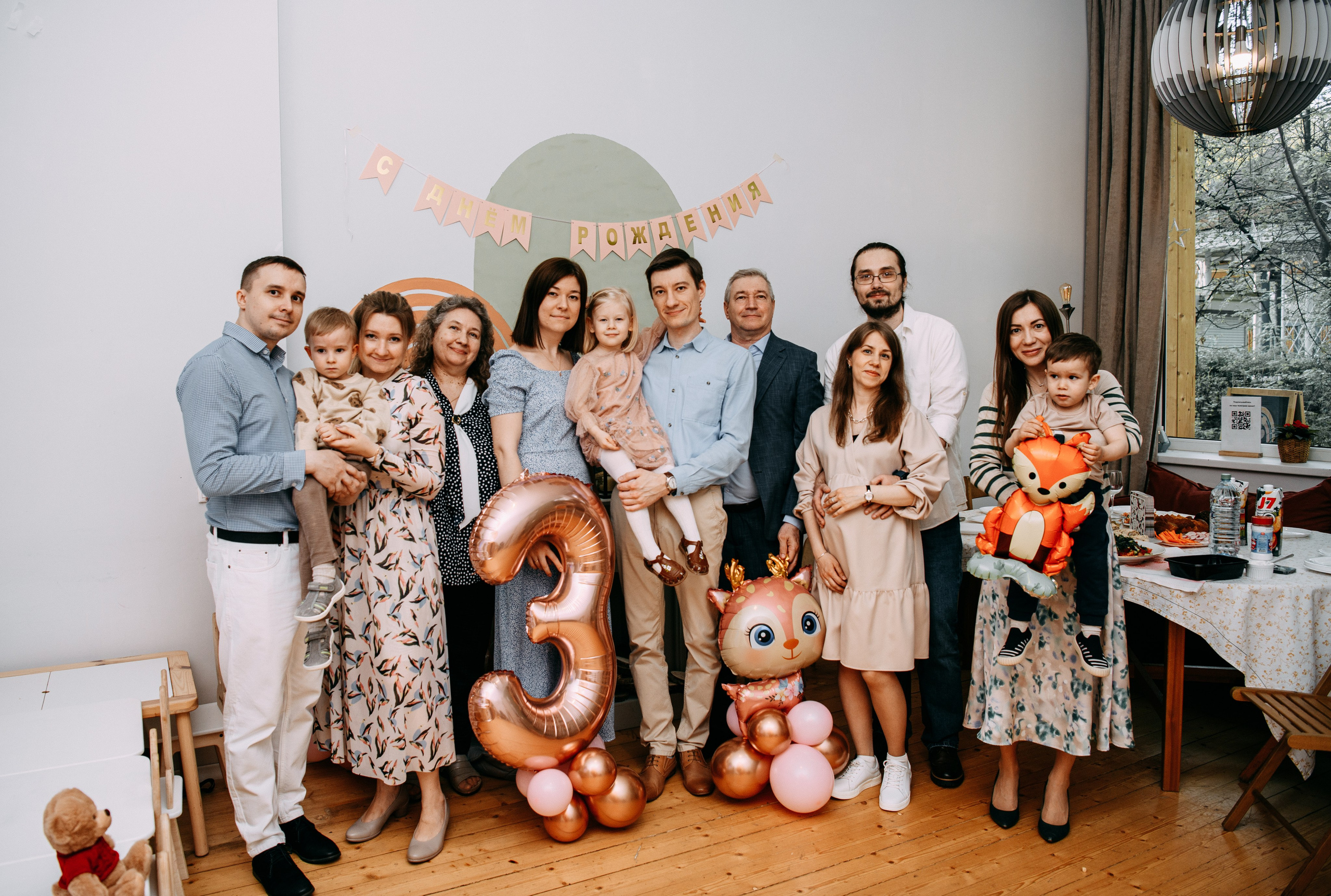 День рождения Анны Павловны. Фотограф на выписку из роддома в Москве и МО