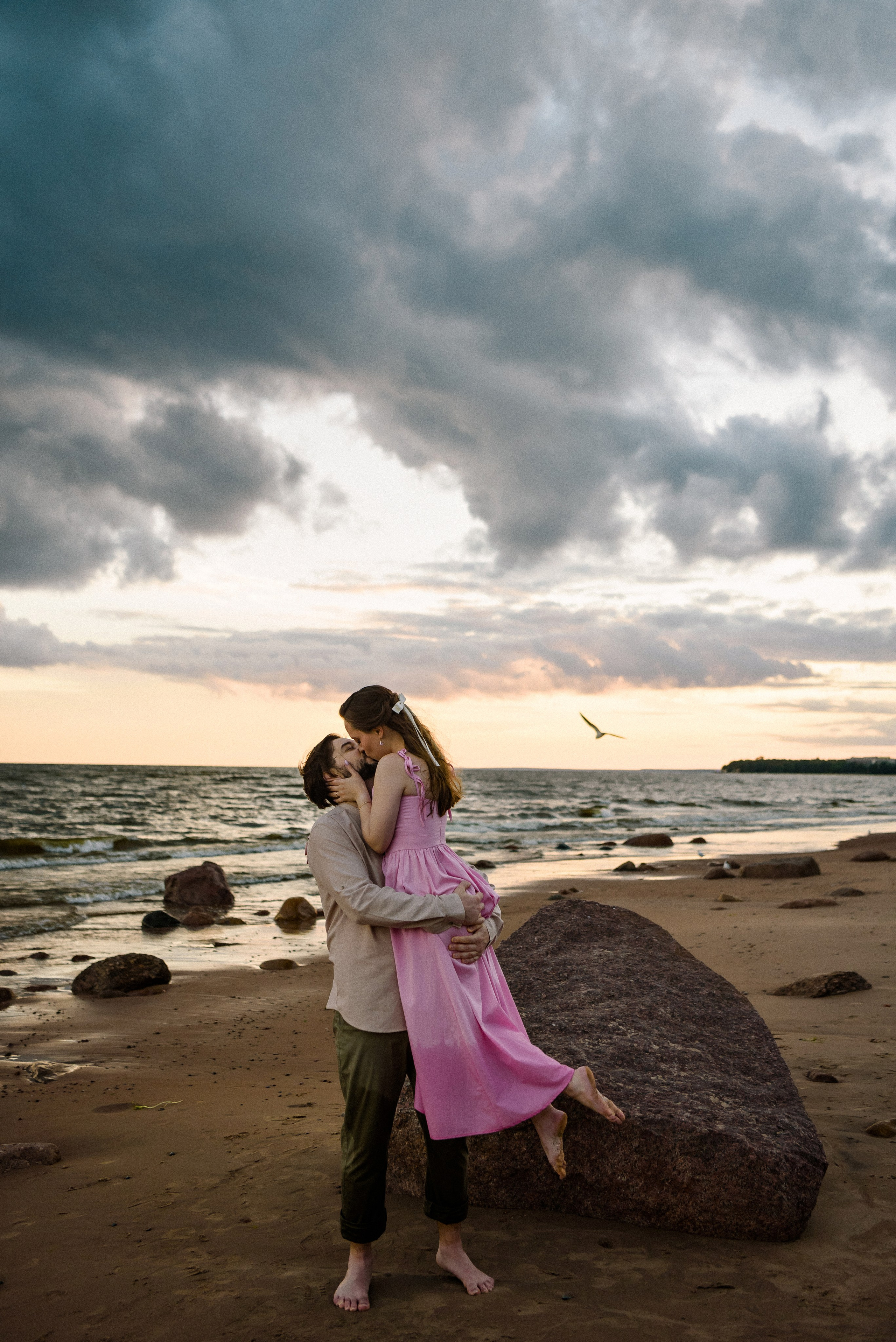 Настя и Вова Финский залив. Свадебный фотограф в Санкт-Петербурге София Шубик