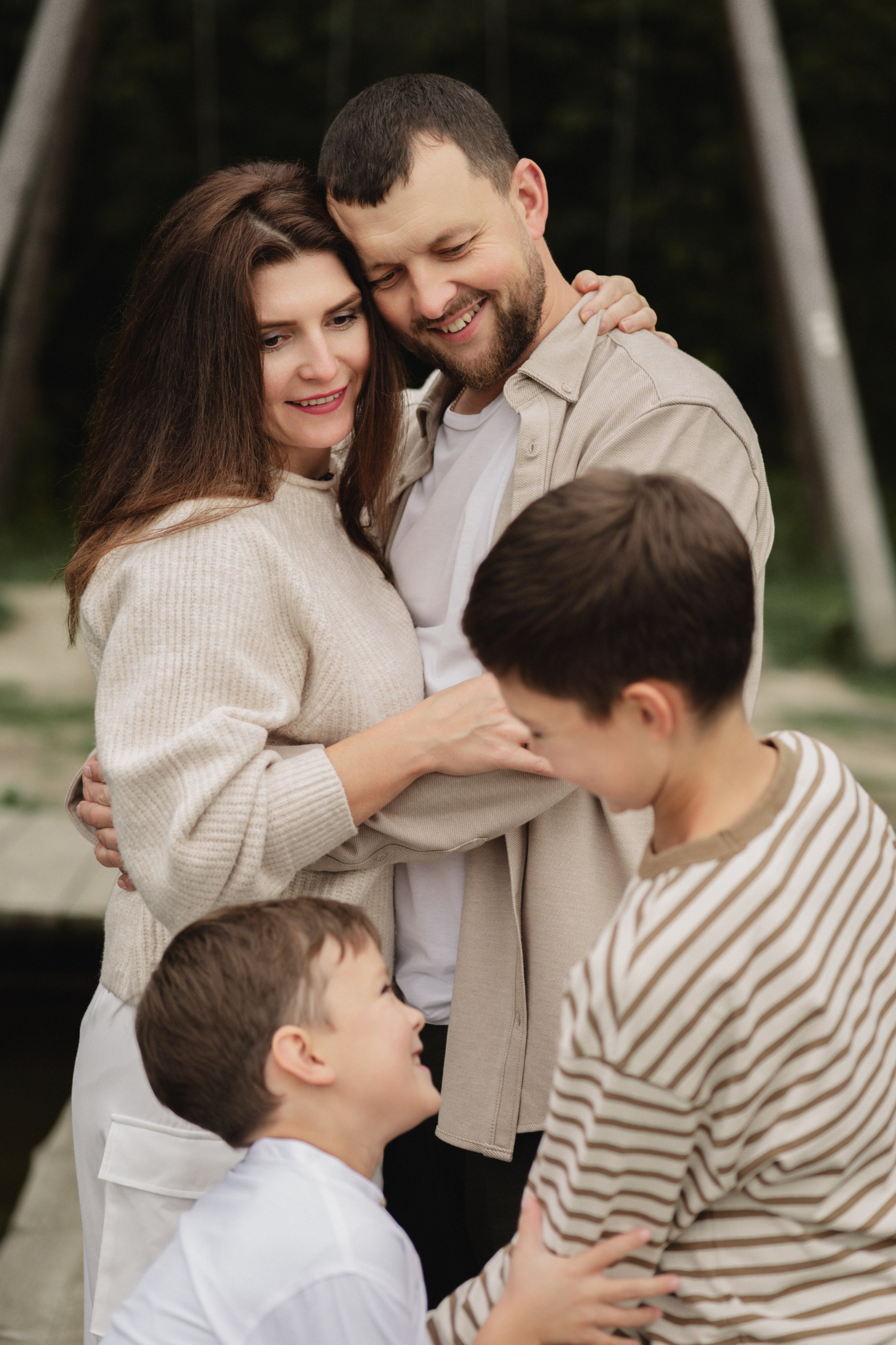 Светлана и Олег с сыновьями