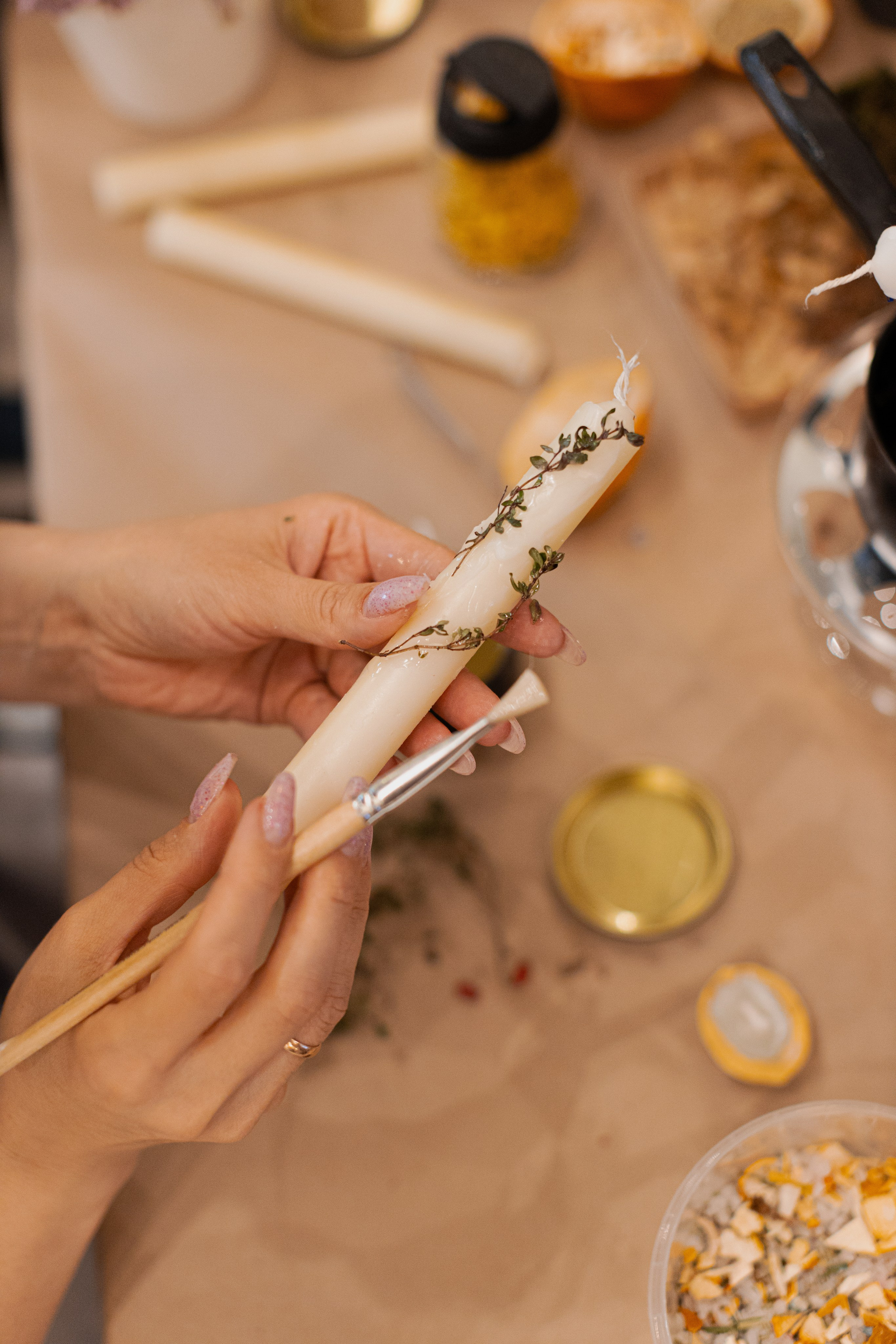 Мк свечи и венок (новогодний корпоратив). Анастасия Ракчеева Художник