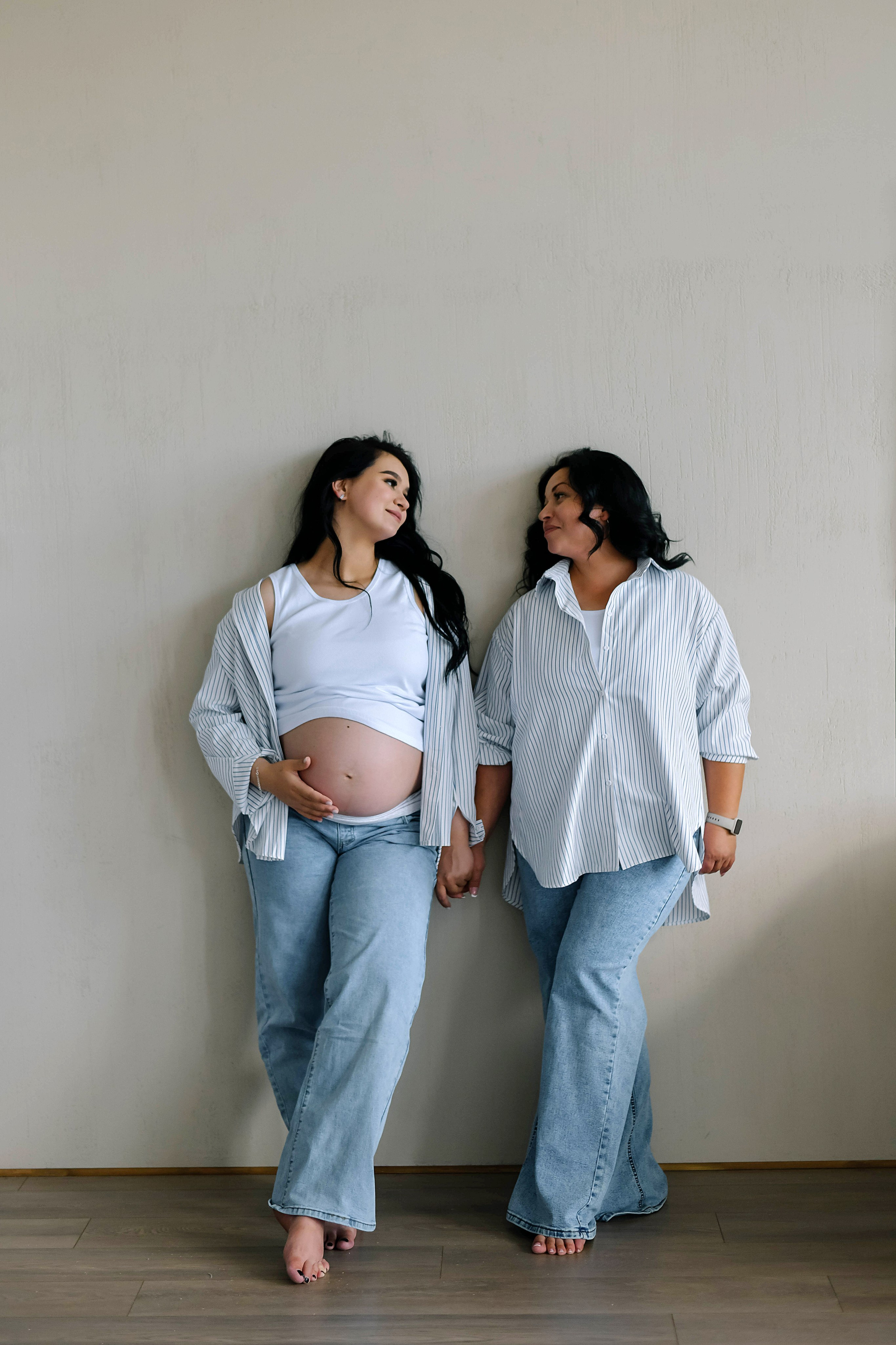 Мама и дочь беременная съемка. Фотограф Подольск