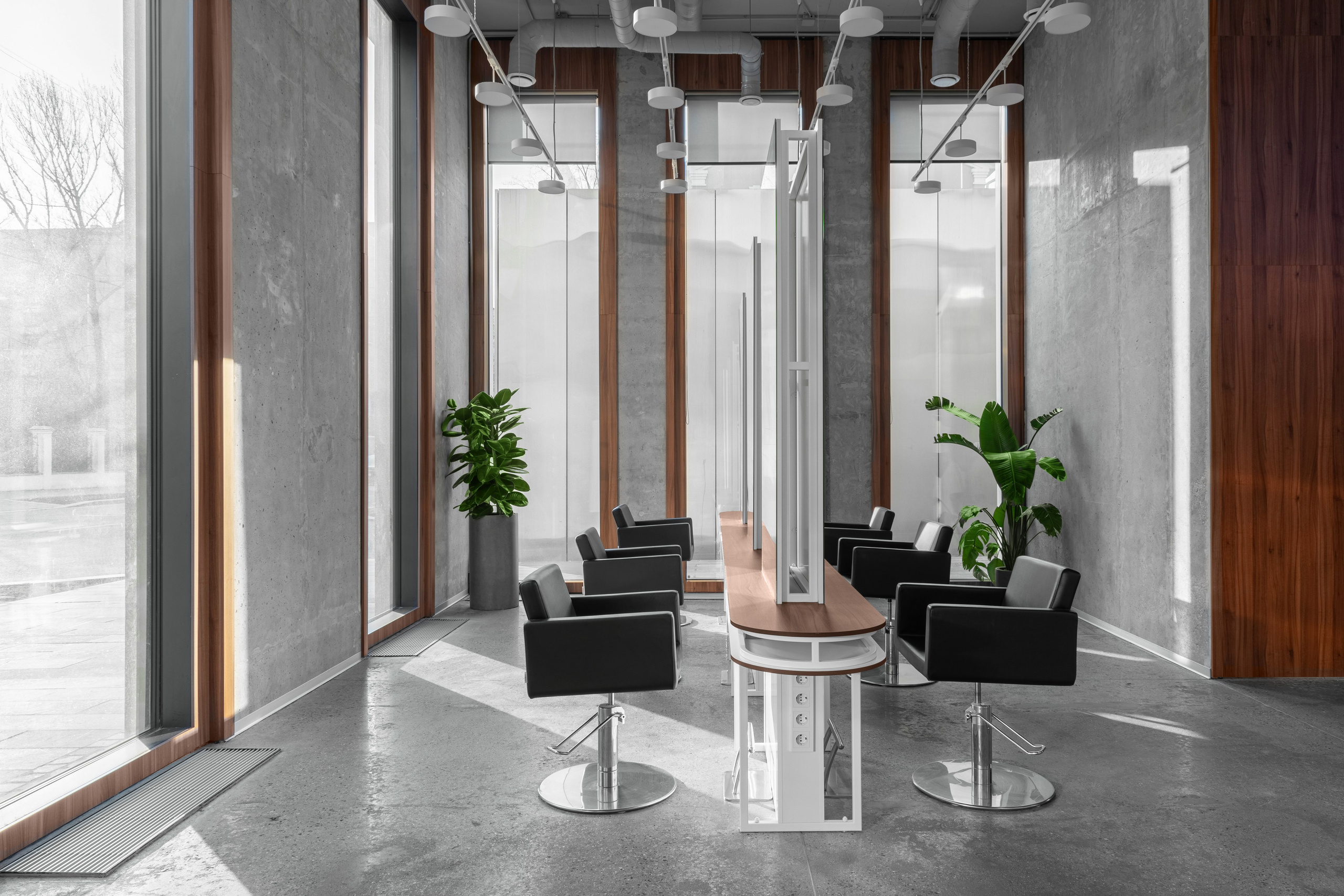 Парикмахерская K4 в Москве. Интерьерный фотограф в Нижнем Новгороде и Москве Владимир Гудков