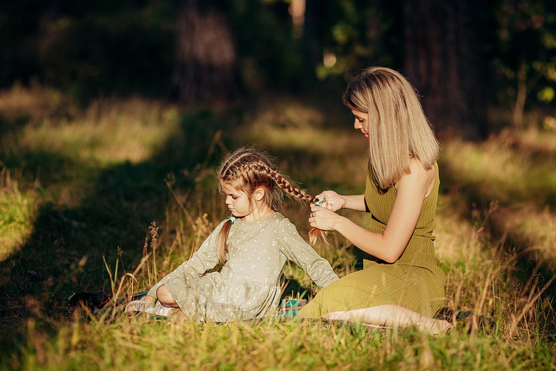Прогулка в сосновом лесу. Семейный фотограф в Пензе Мария Левина