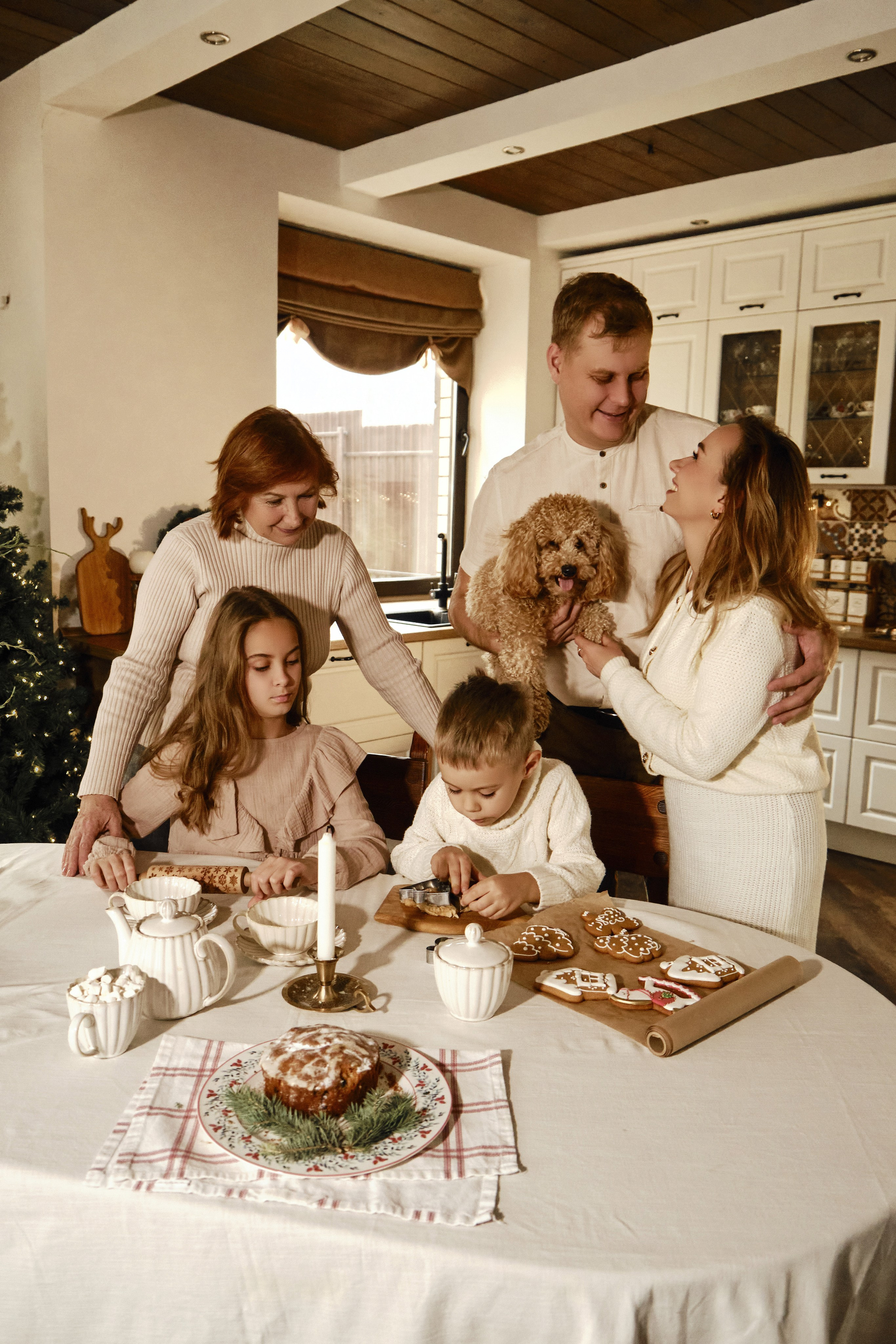 Семейная новогодняя фотосессия в фото-доме. Свадебный фотограф Челябинск Кристина Кулецкая