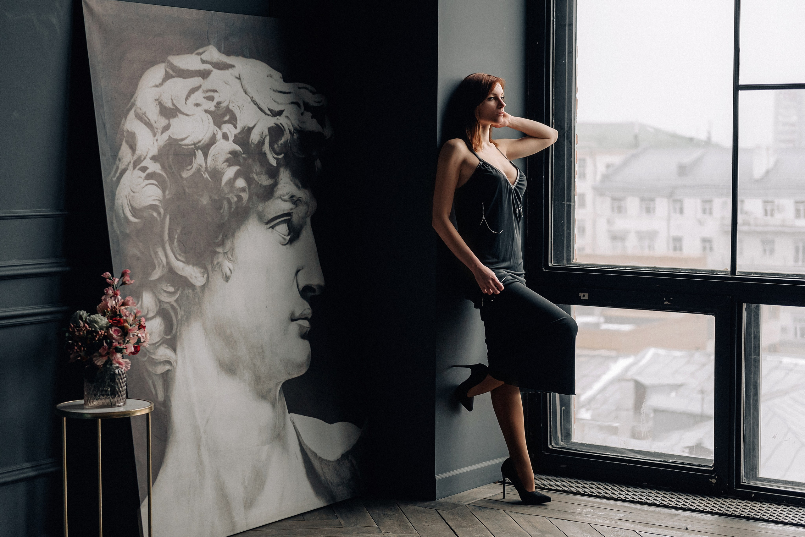 Женская фотосессия в фотостудии Nacked Sky. Портретный фотограф Москва Светлана Кашура