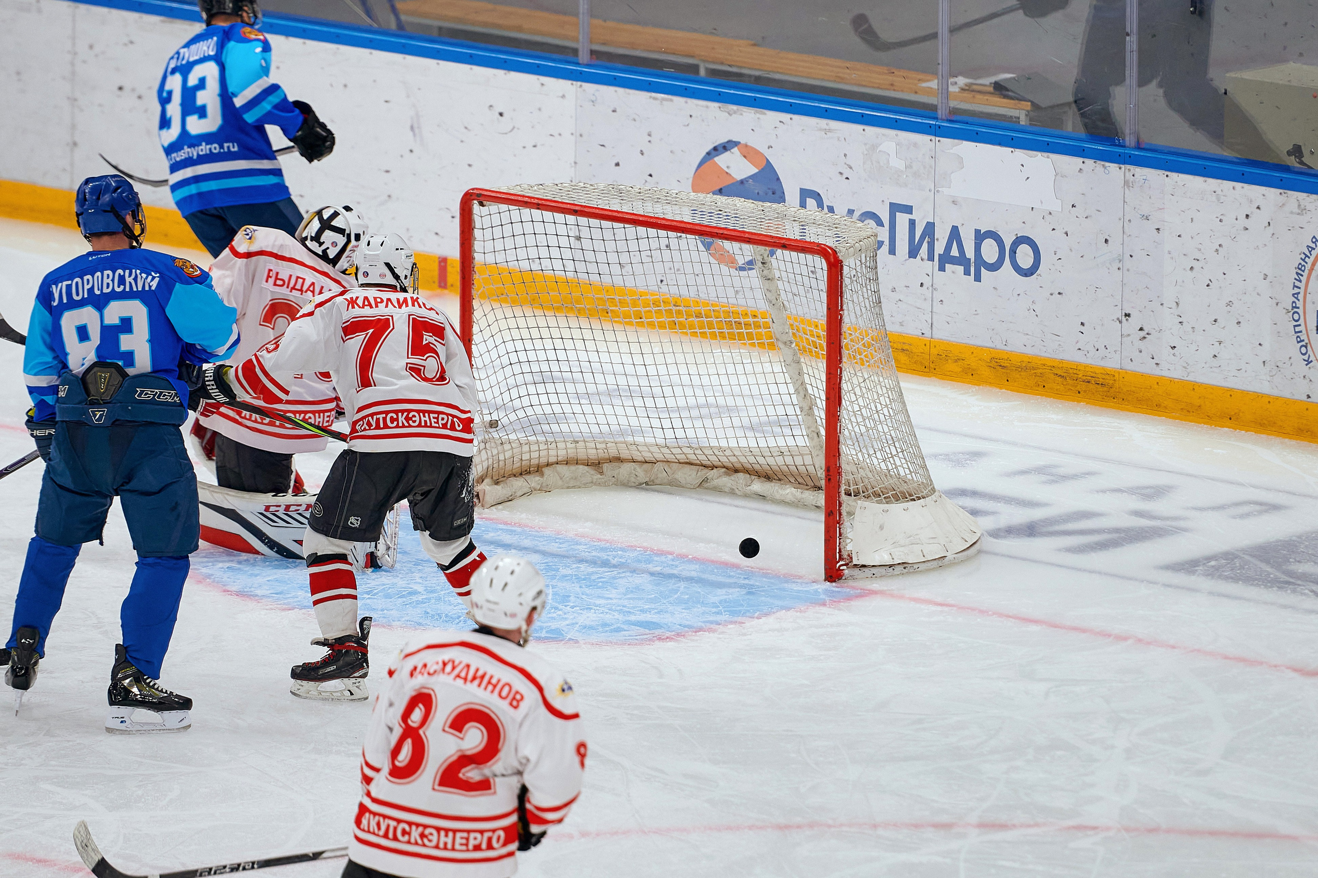 Портфолио репортажной фотосъёмки: Кристалл арена — Хоккей — РусГидро. Фотограф Яковлев Роман — Красноярск