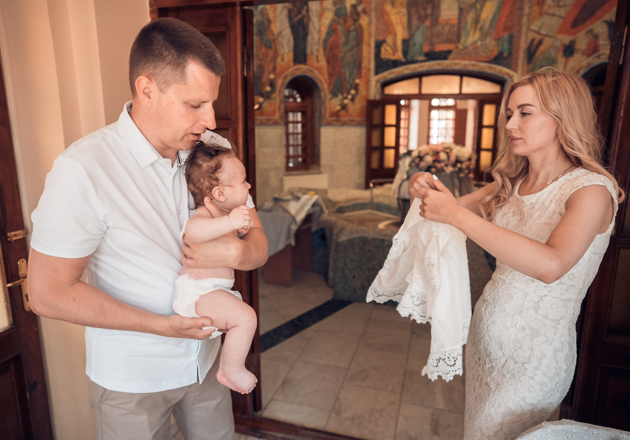 Крещение в Свято-Троицком монастыре Симферополь. Церковный фотограф Севастополь