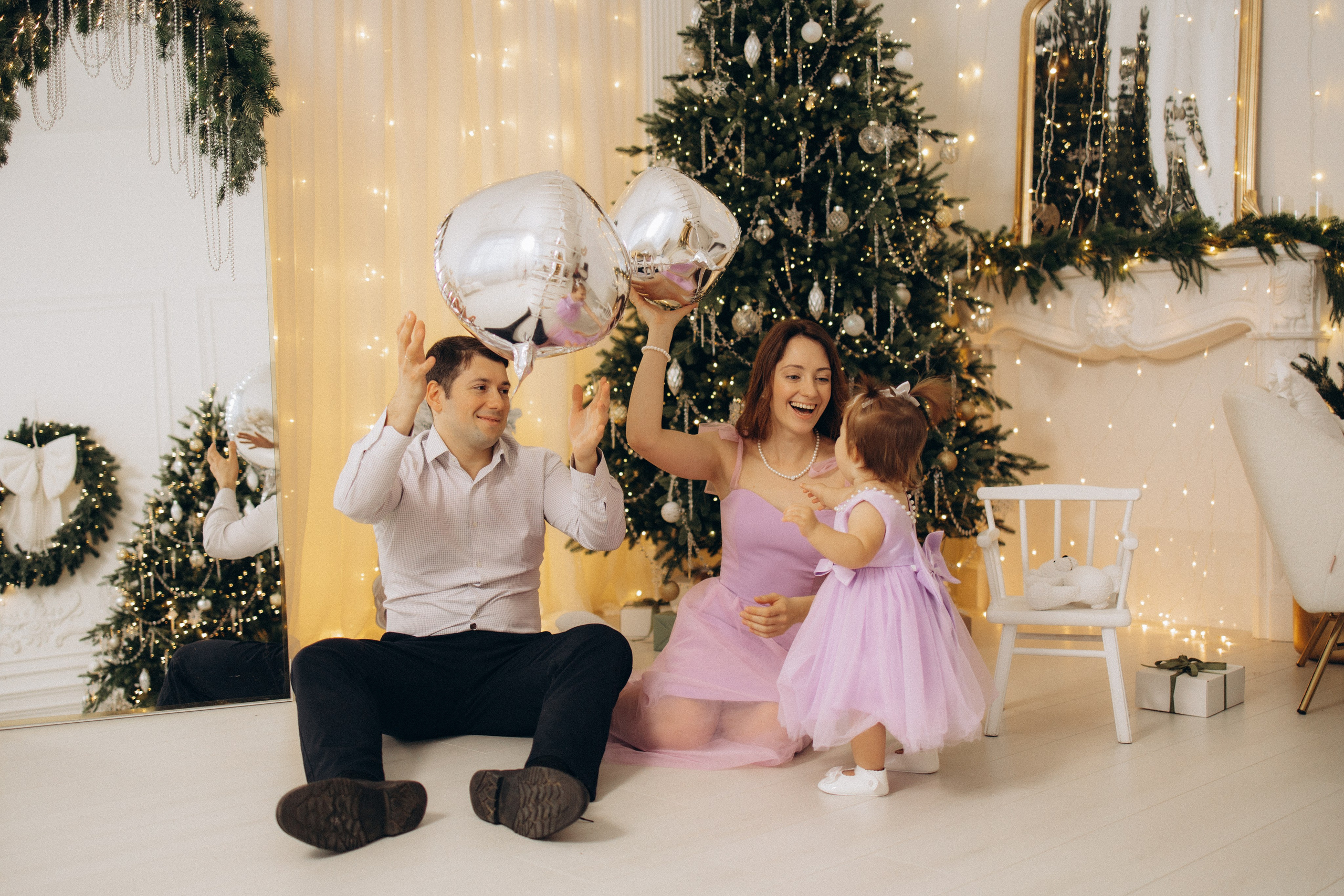 Новый год маленькой Анечки. Семейный фотограф в Москве Анастасия Шалда
