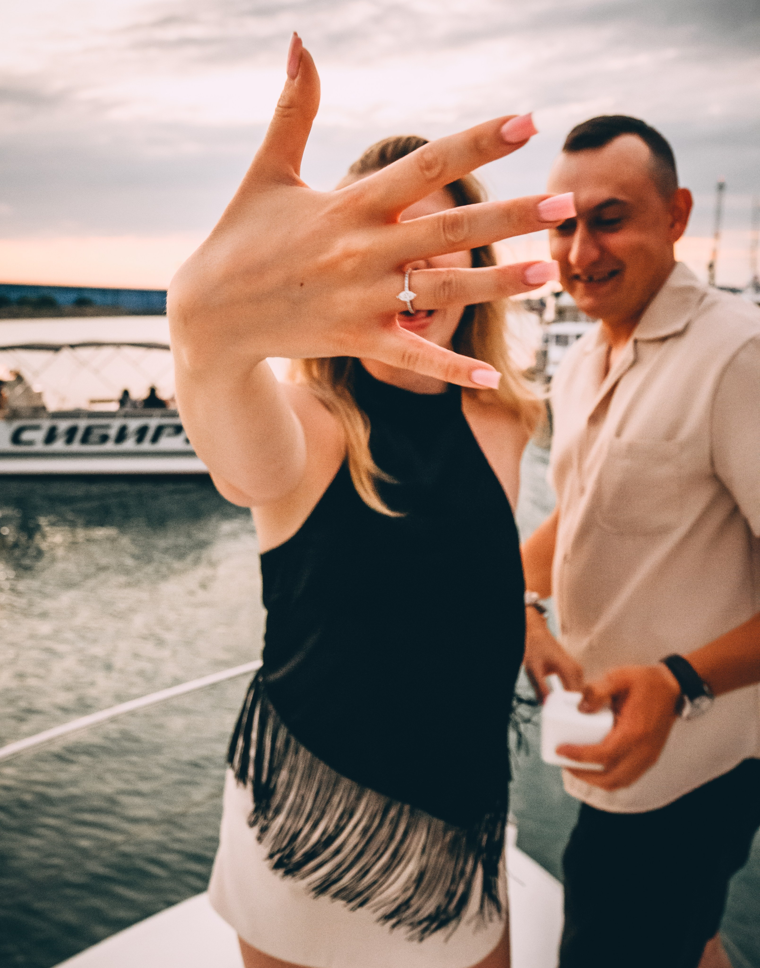 Предложение на яхте. Свадебный и семейный фотограф София Невская