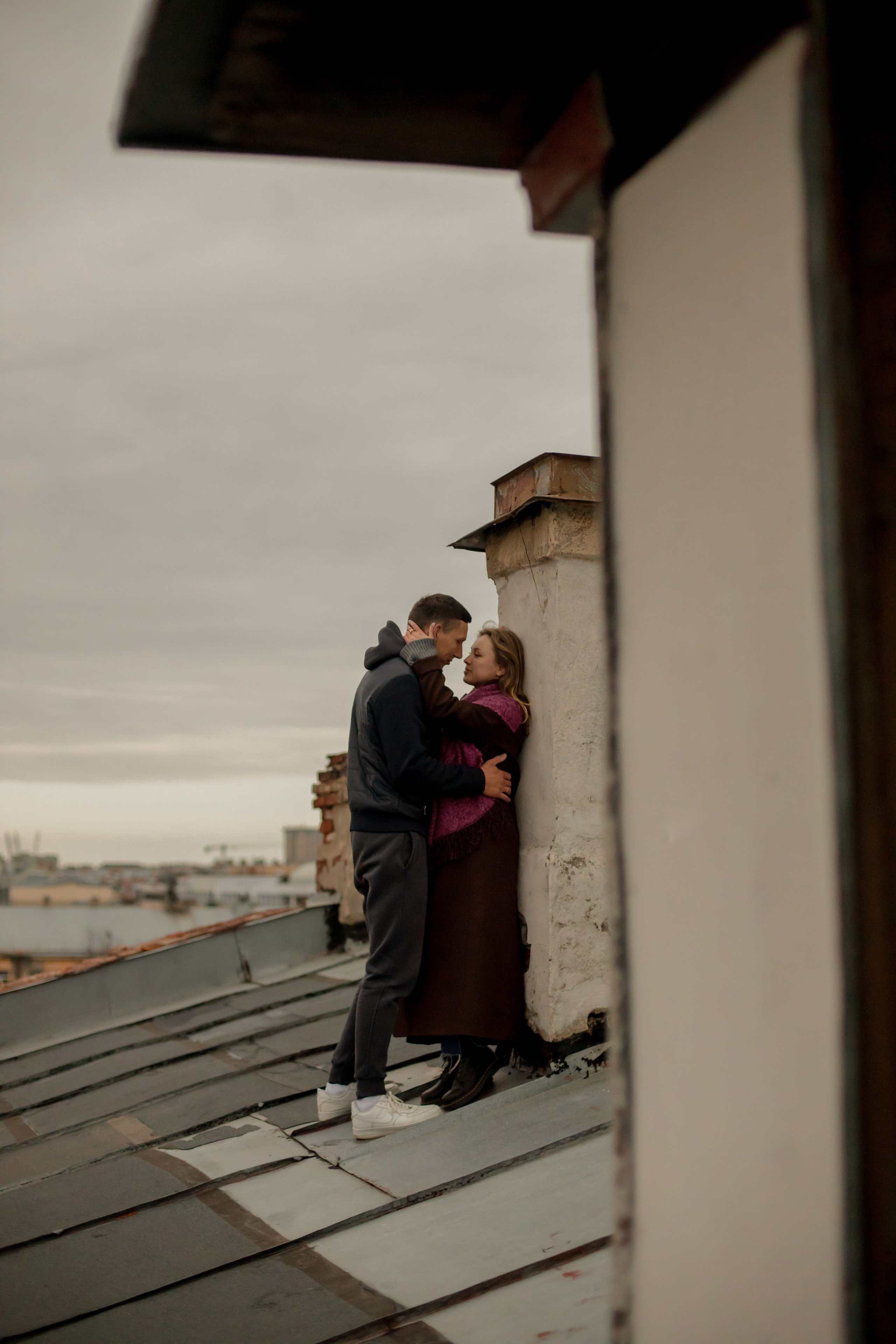 Лав стори на крыше. Свадебный и семейный фотограф в Москве Диана Левченко