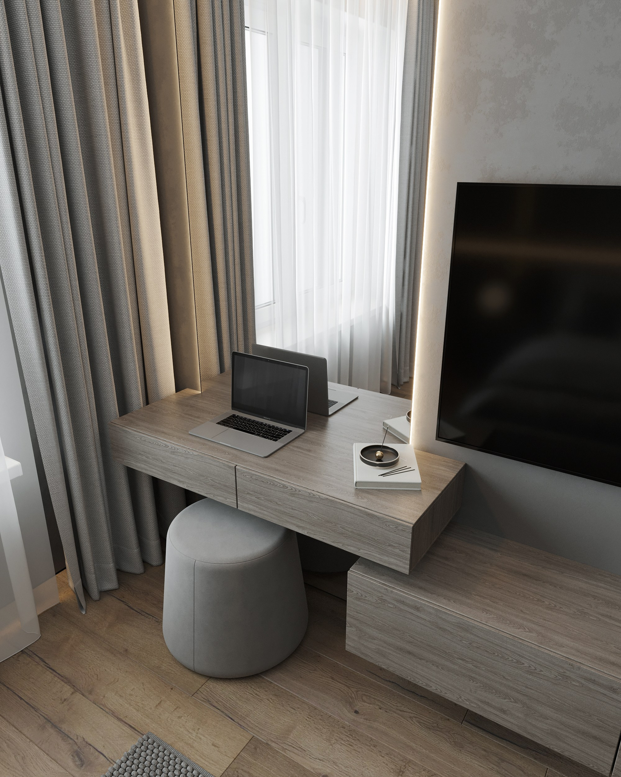 ЖК «Приморский квартал» / Санкт-Петербург / 45 кв. м. Ксения Барабаш дизайнер интерьера в Санкт-Петербурге