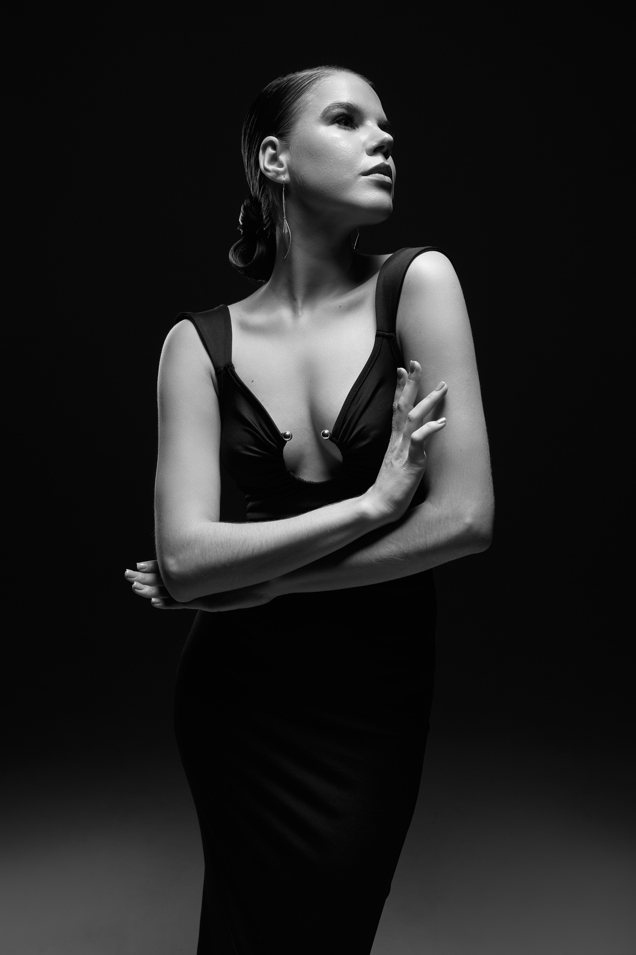 Черно-белая элегантная фотосессия. Анна Потявина. Фотограф Москва