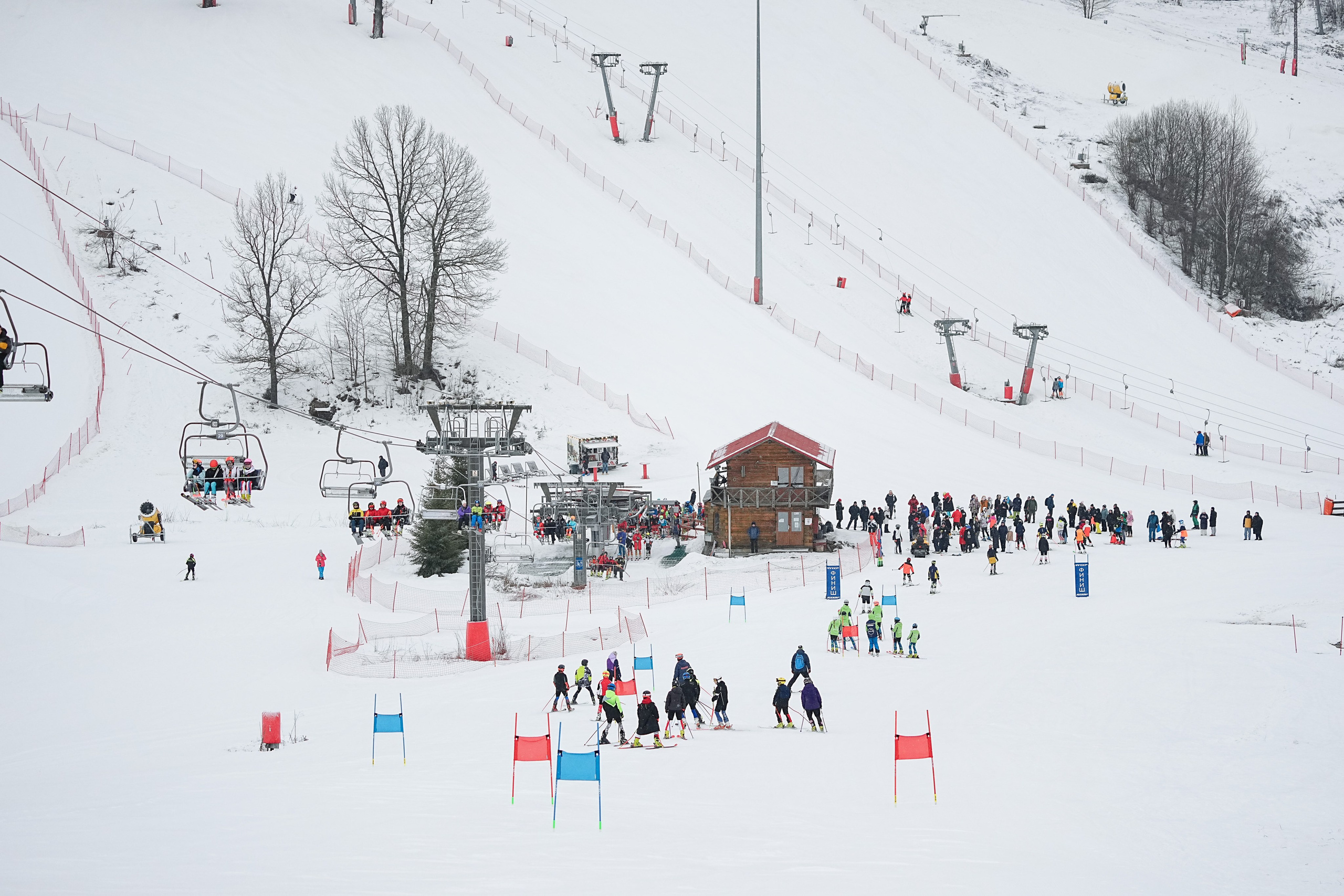 Горные лыжи. Первенство Центрального Федерального Округа. GS U14 Шуколово. Фотограф Студитский Евгений