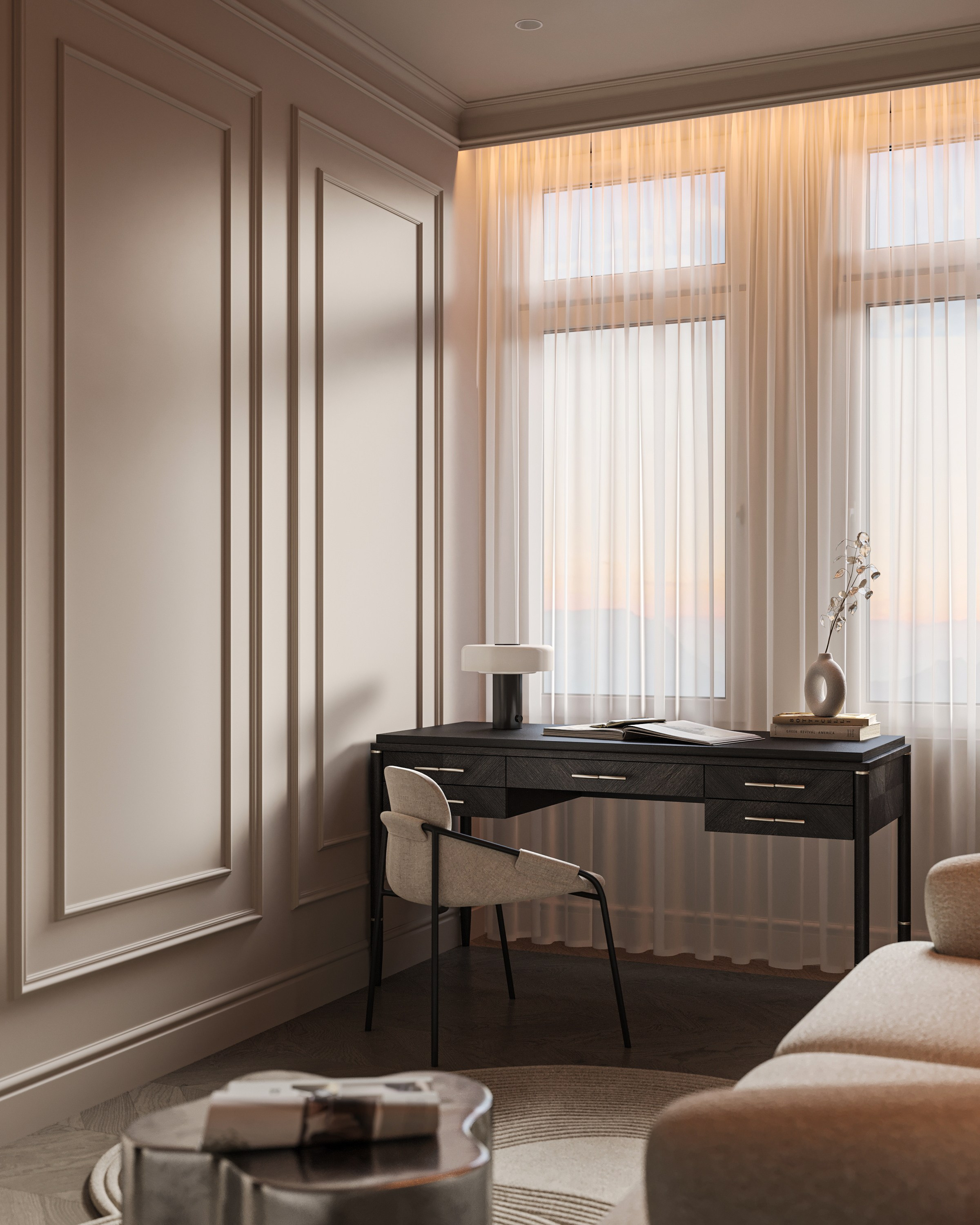 Кабинет ЖК «Континенталь». 3D визуализация интерьера Надежда Соколова