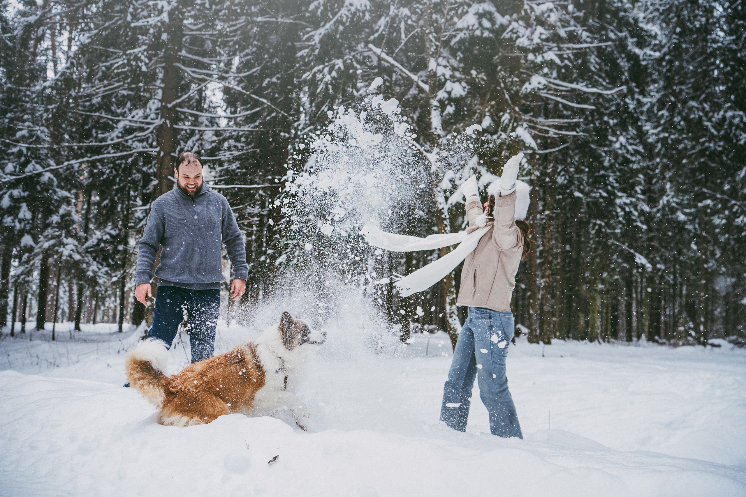 Катя, Анатолий и Елай. Фотограф анималист в Москве и Санкт-Петербурге Свиридова Анна